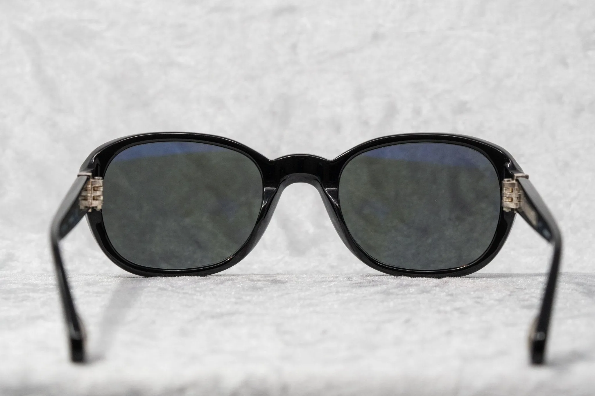 Ann Demeulemeester Ladies Sunglasses Oval Black and Grey AD8C1SUN