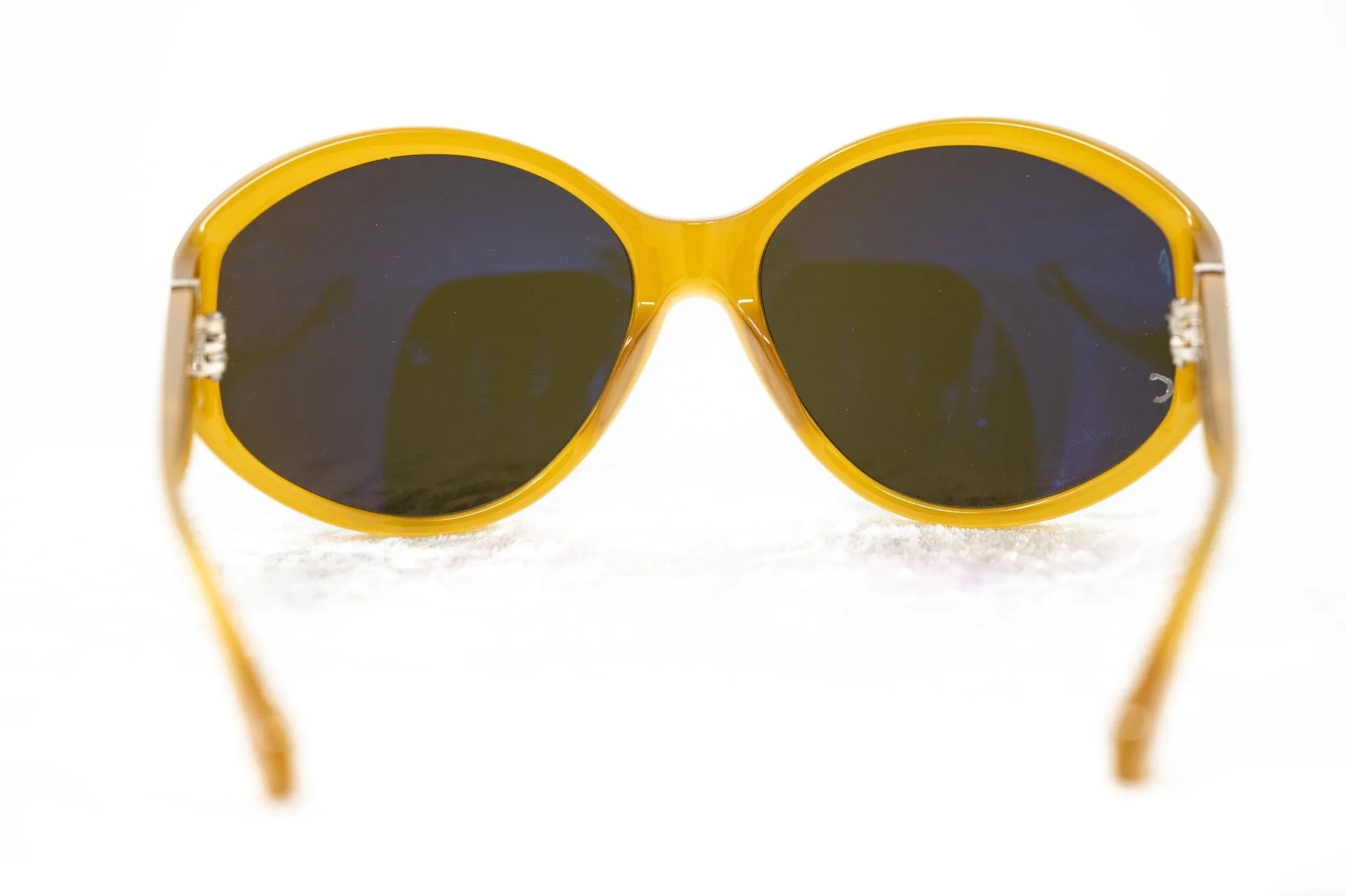 Ann Demeulemeester Ladies Sunglasses Oversized Honey and Green AD6C5SUN