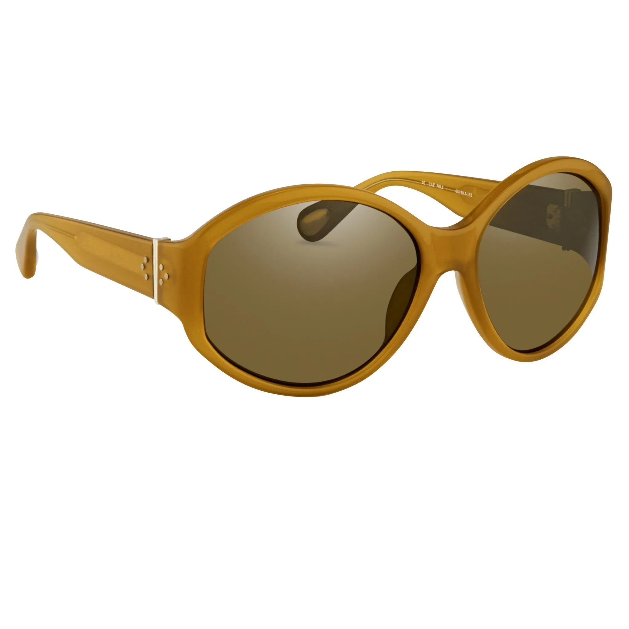 Ann Demeulemeester Ladies Sunglasses Oversized Honey and Green AD6C5SUN