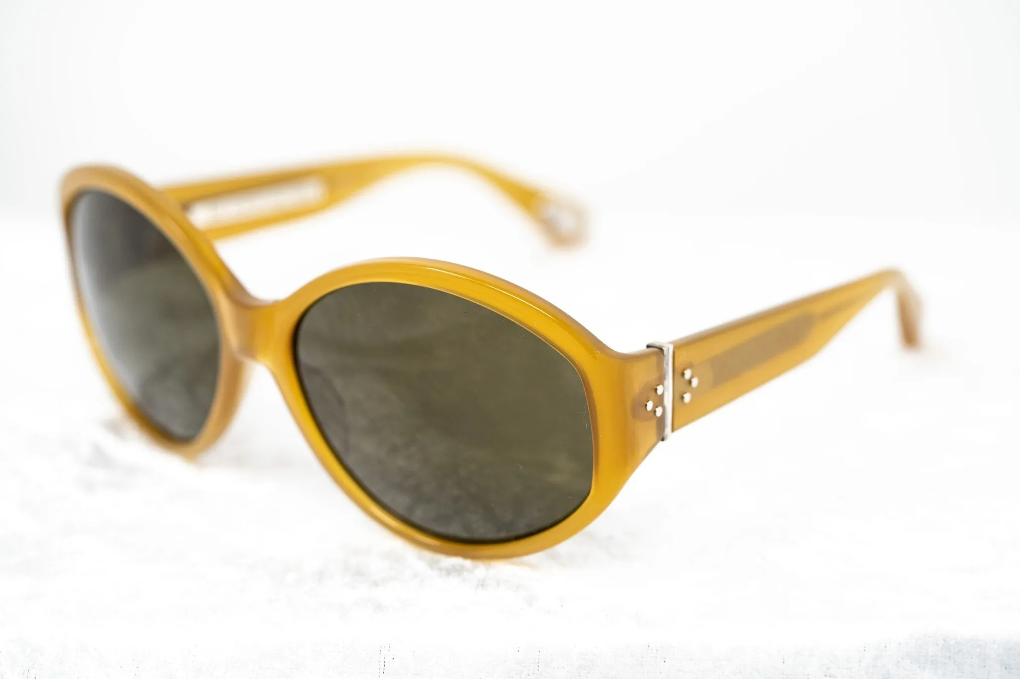 Ann Demeulemeester Ladies Sunglasses Oversized Honey and Green AD6C5SUN