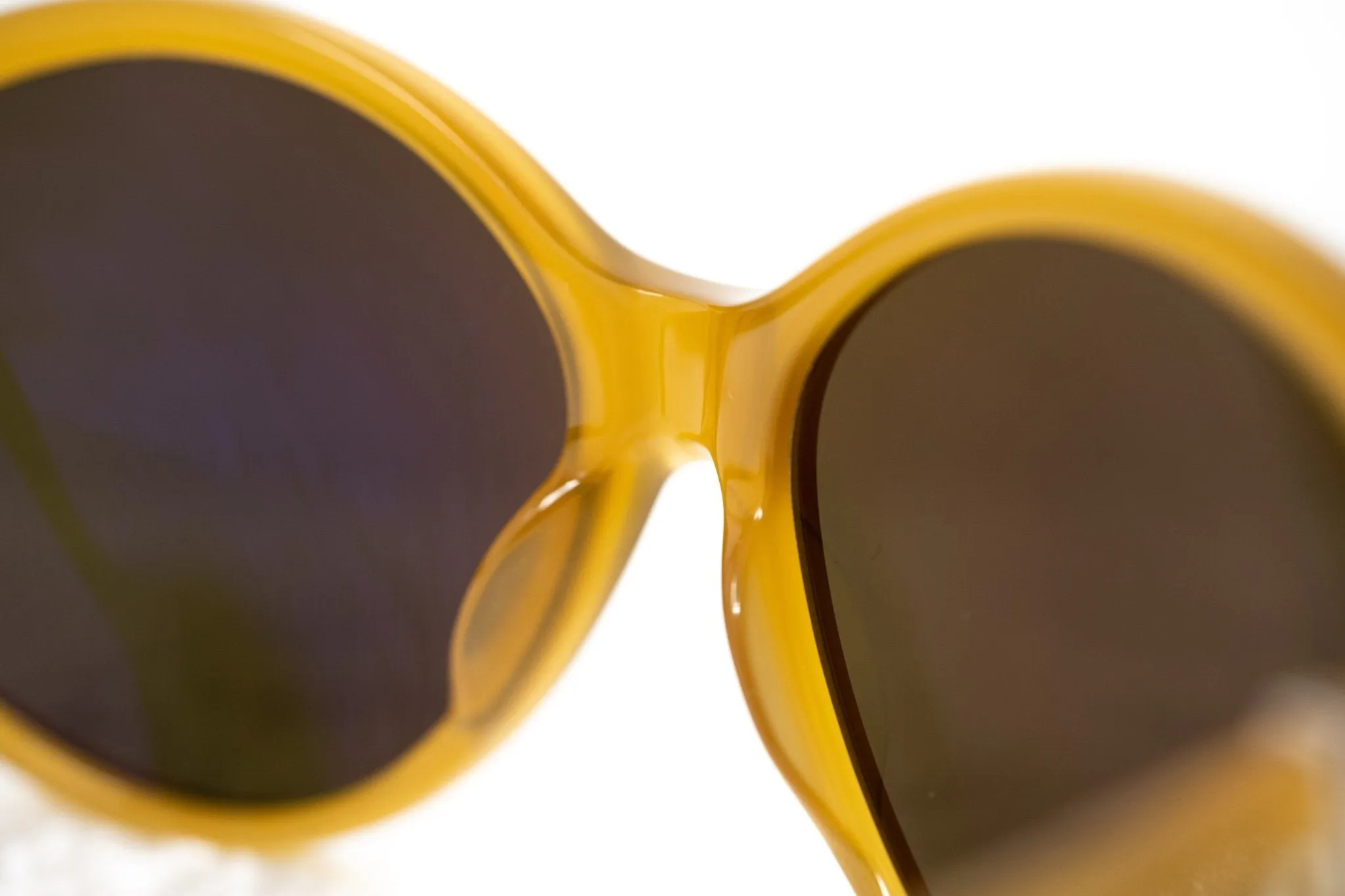 Ann Demeulemeester Ladies Sunglasses Oversized Honey and Green AD6C5SUN