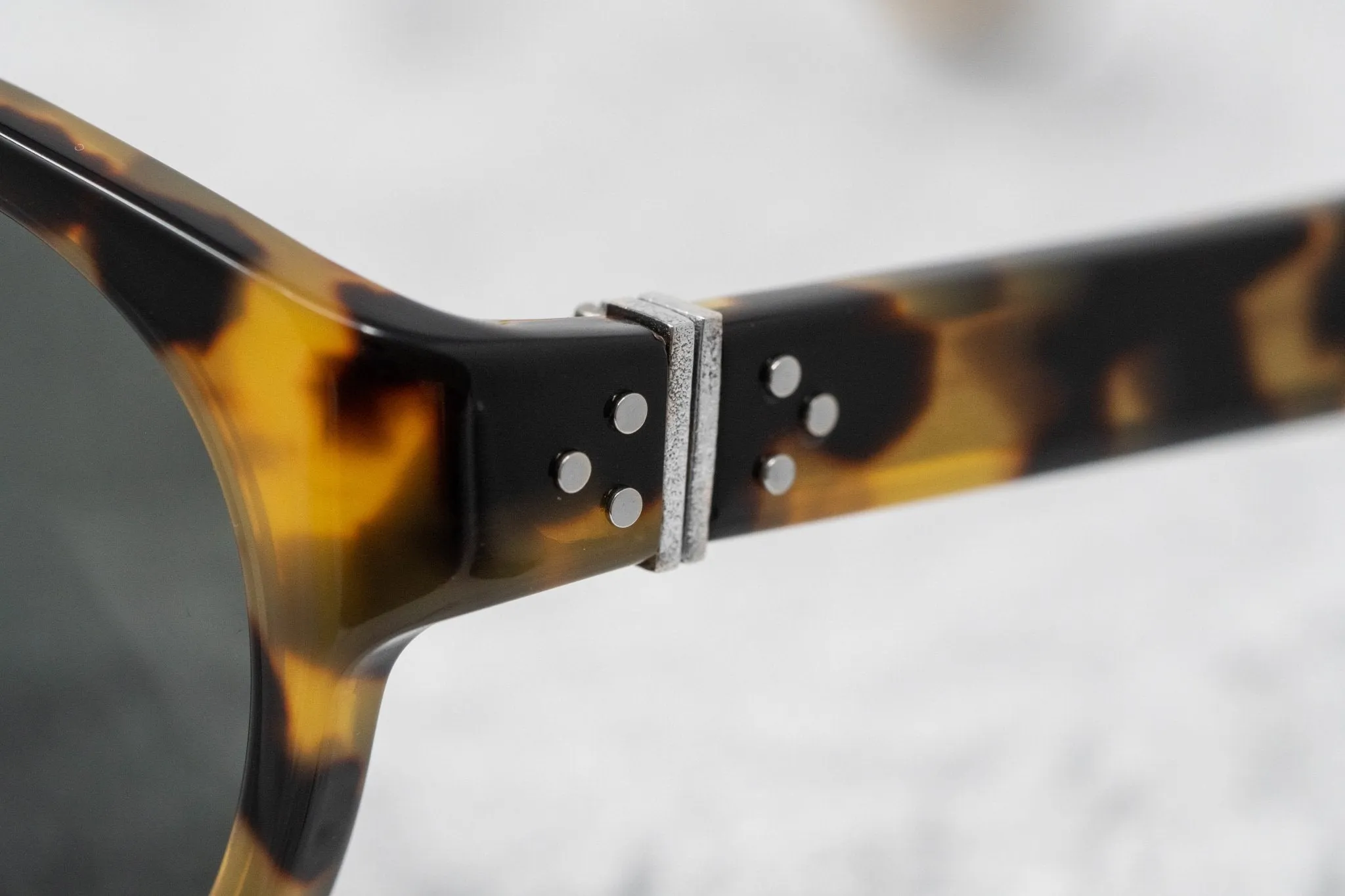 Ann Demeulemeester Men's Sunglasses Flat Top Tortoise Shell and Grey AD10C2SUN