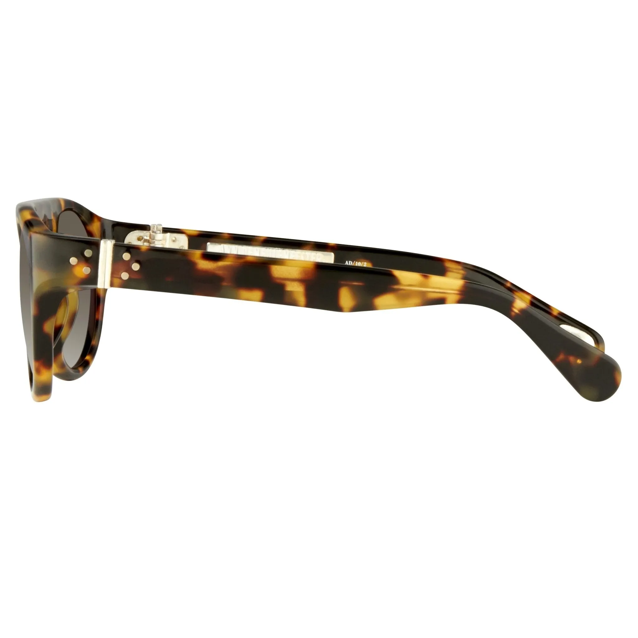 Ann Demeulemeester Men's Sunglasses Flat Top Tortoise Shell and Grey AD10C2SUN