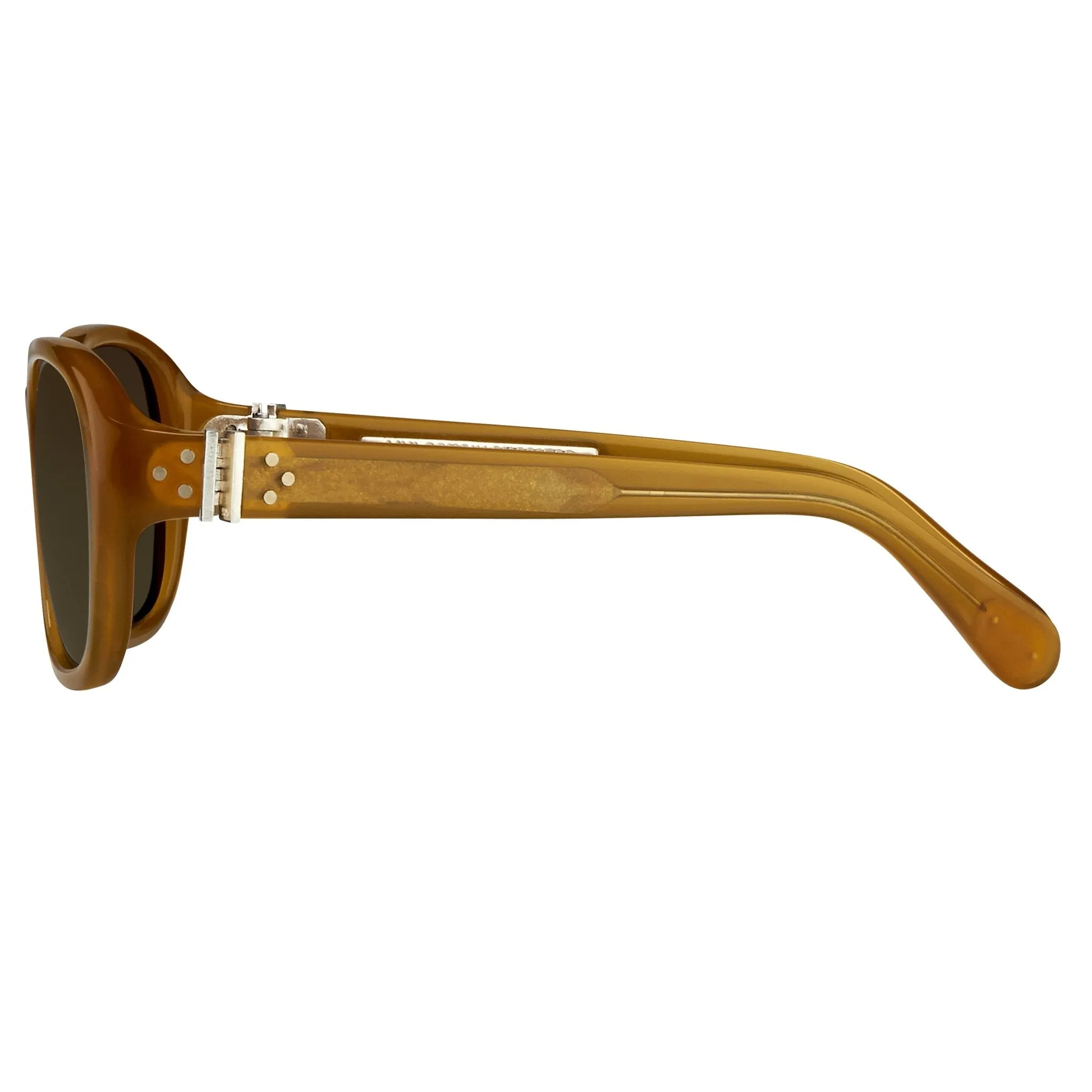Ann Demeulemeester Sunglasses Oval Honey and Green