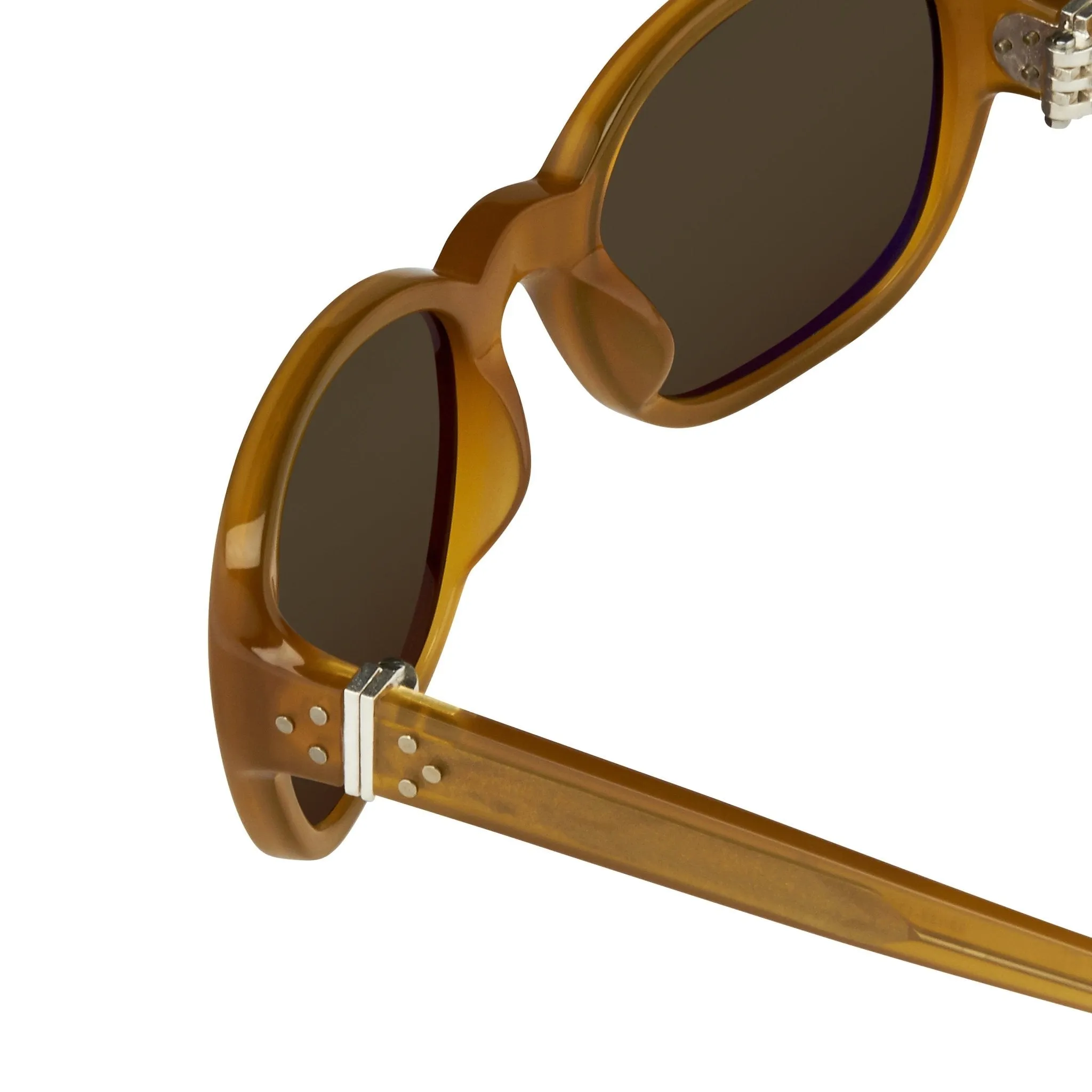 Ann Demeulemeester Sunglasses Oval Honey and Green
