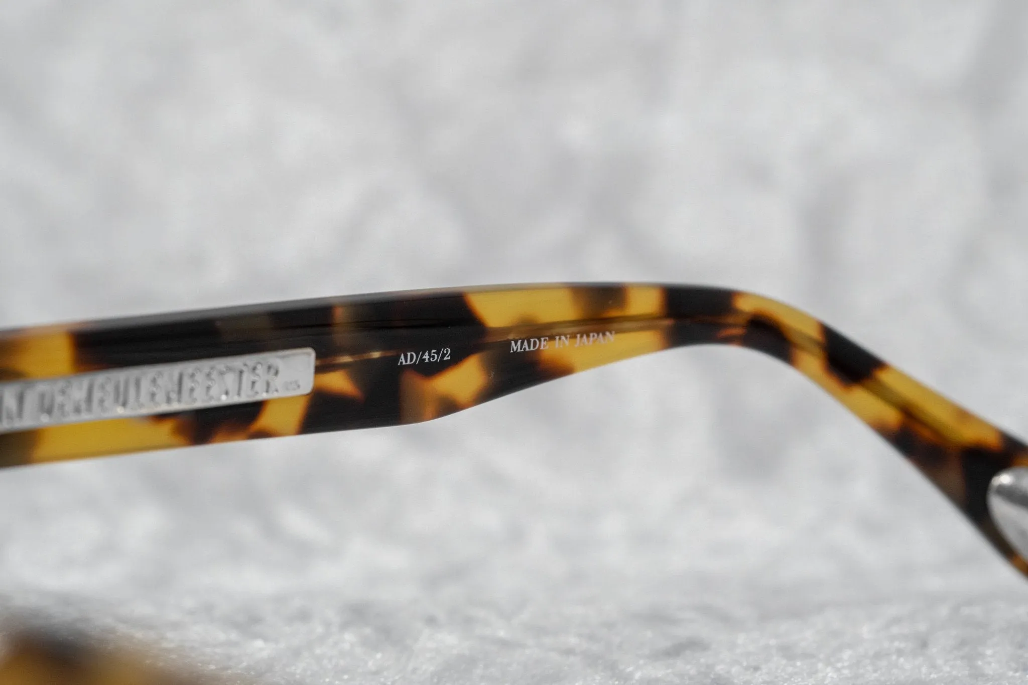 Ann Demeulemeester Sunglasses Round Tortoise Shell Titanium with Brown AD45C2SUN