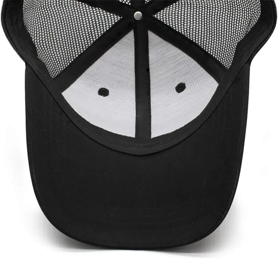 Black Cap Men Women Mesh Baseball Hat Embroidered Trucker Hats Youth Apparel Gifts Snapback Caps