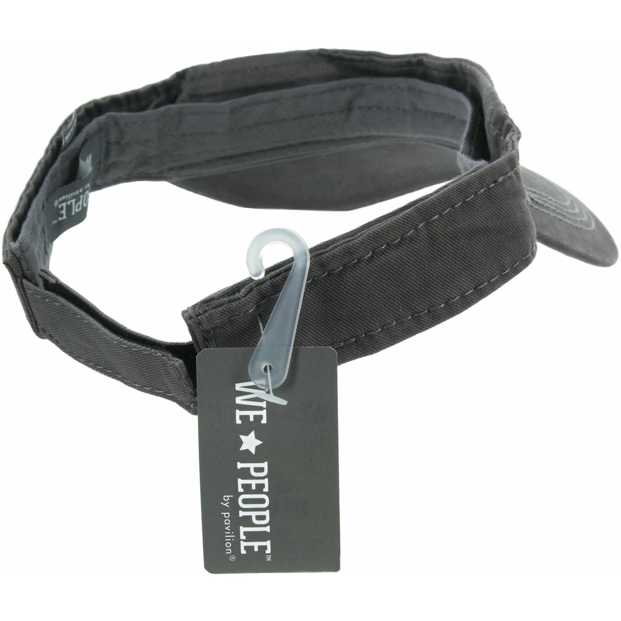 Camping People Dark Gray Adjustable Visor Hat