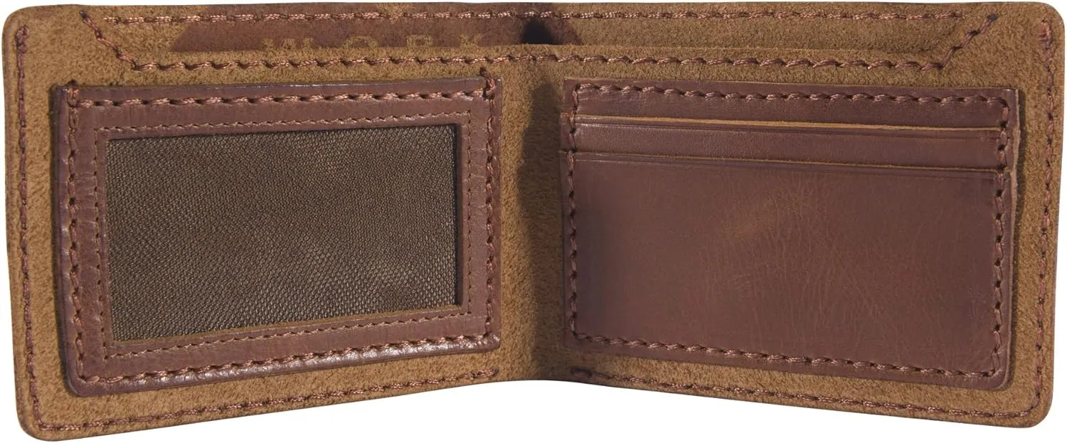 Carhartt Men's Rugged Patina Leather Wallets, Available in Multiple Styles and Colors