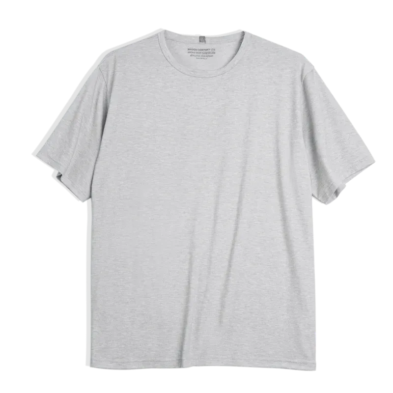 Casual Breathable Blended Short Sleeve T-shirt for Men - Comfort Crewneck Undershirts