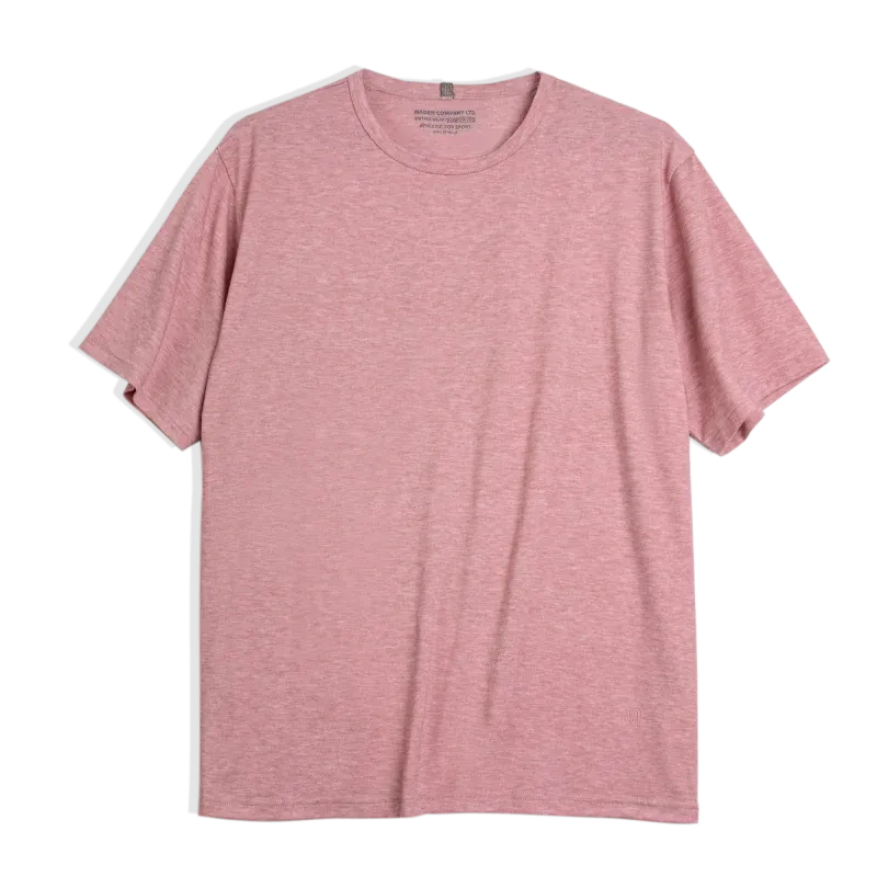 Casual Breathable Blended Short Sleeve T-shirt for Men - Comfort Crewneck Undershirts