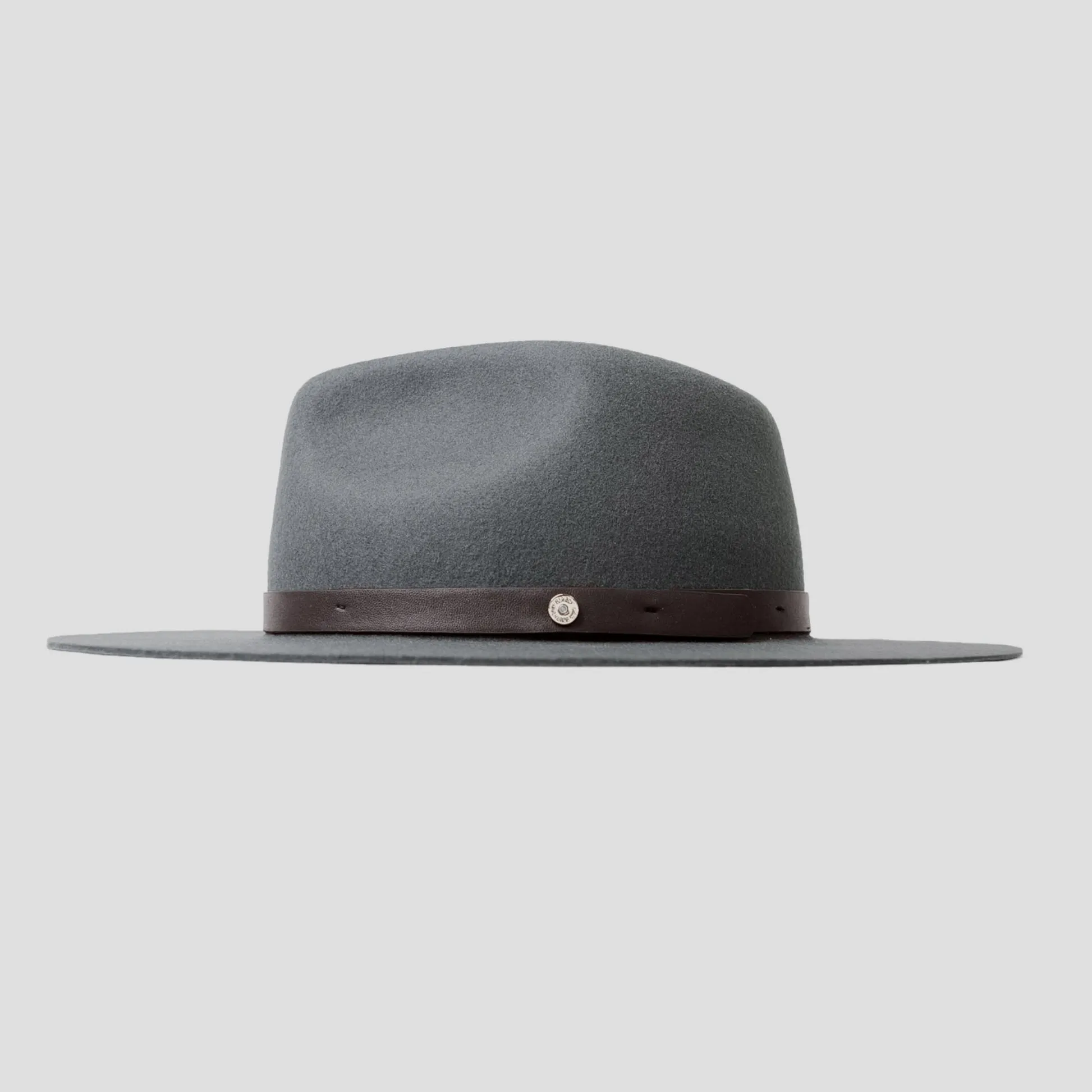 Dapper Men's Felt Fedora Hat–Dark Olive