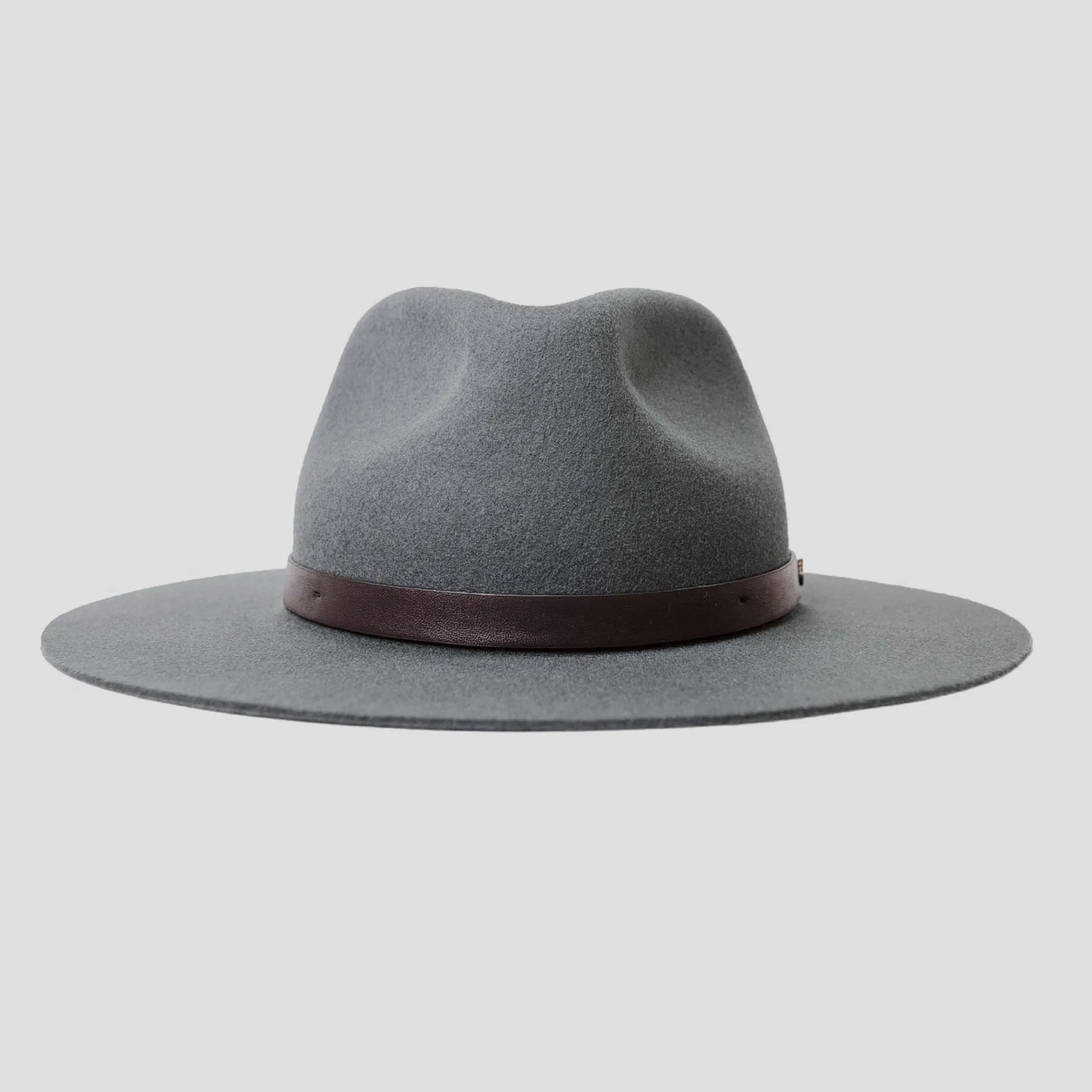 Dapper Men's Felt Fedora Hat–Dark Olive