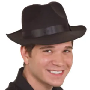 Deluxe Felt Fedora Black Large