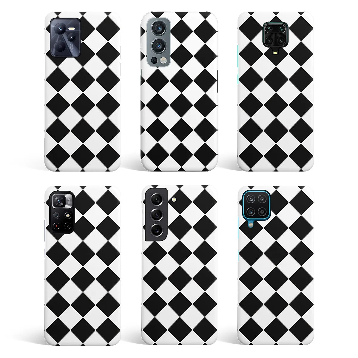 Diamond Check Phone Cover | Matte Case