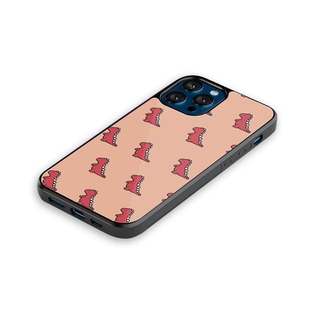 Dino Red Phone Cover | Glass Case