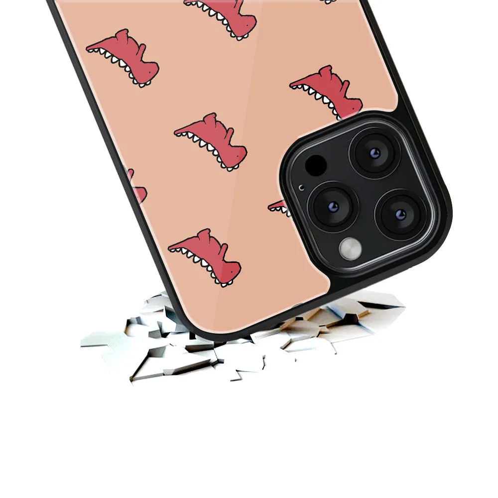 Dino Red Phone Cover | Glass Case