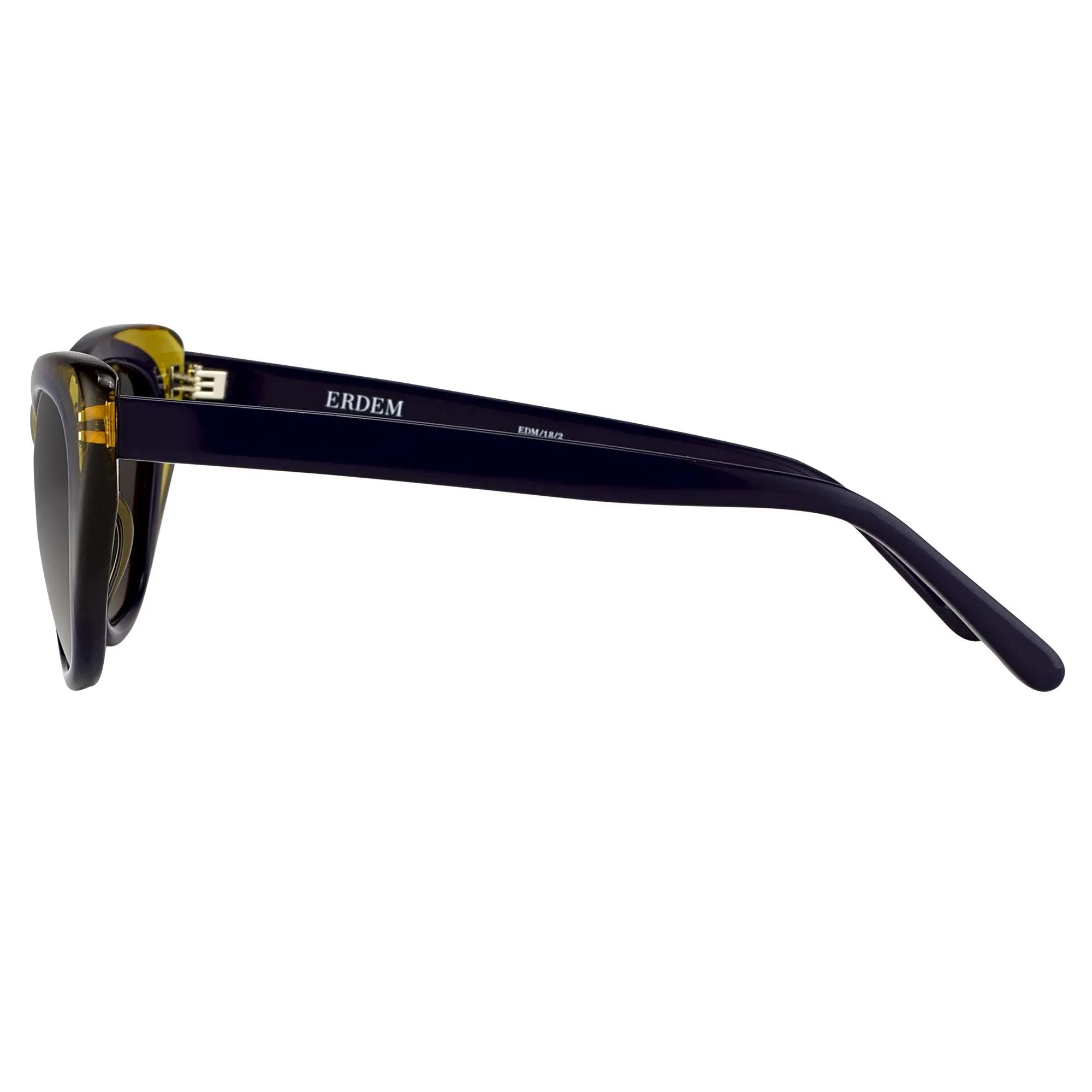 Erdem Sunglasses Cat Eye Purple and Grey