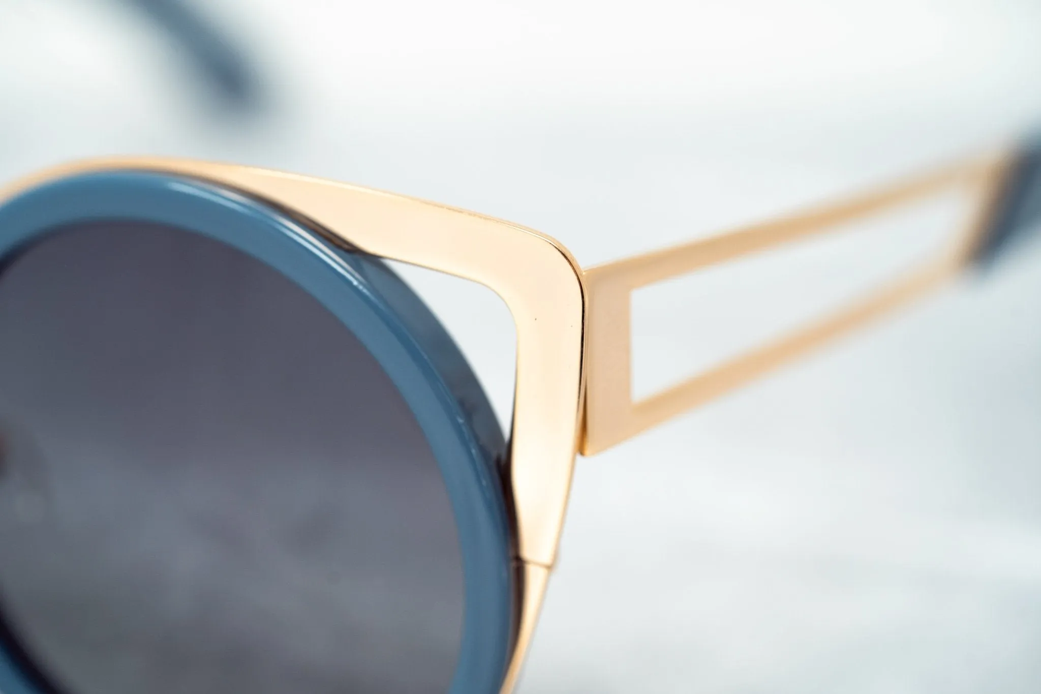 Erdem Sunglasses Cat Eye Slate Blue and Grey