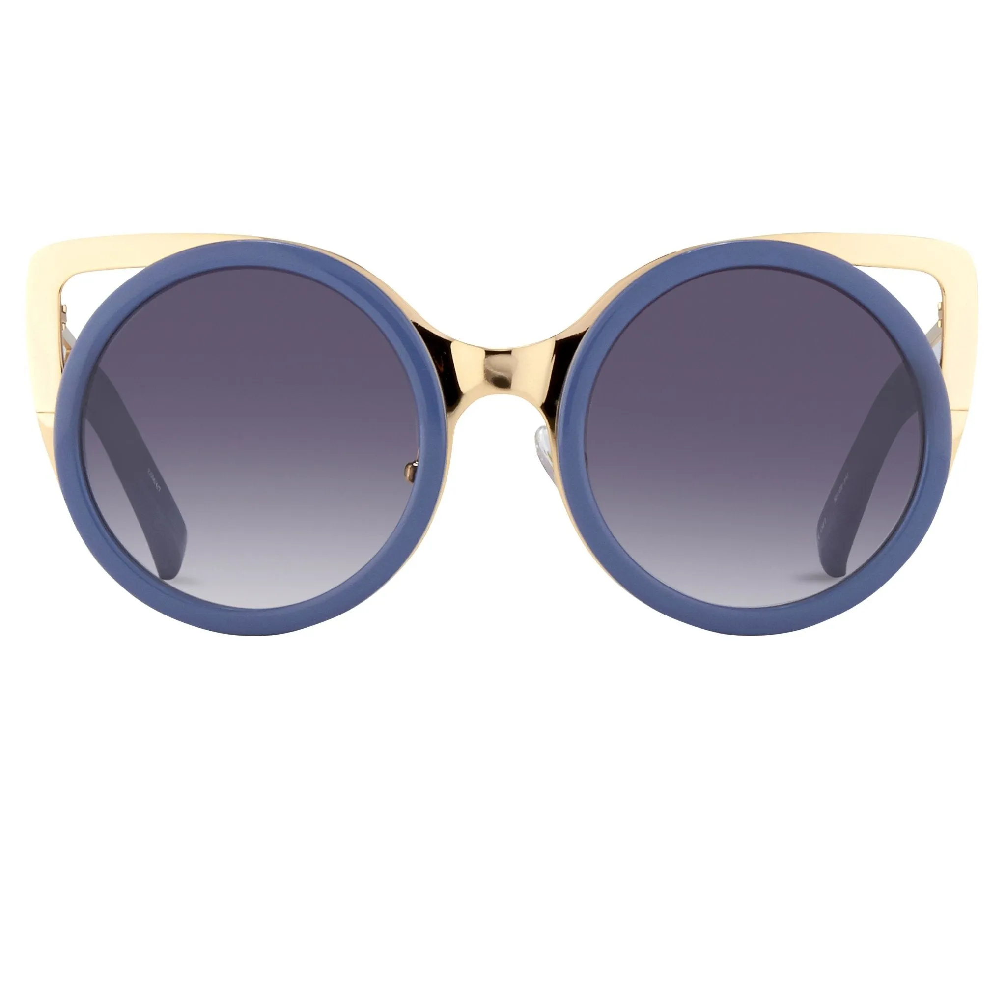 Erdem Sunglasses Cat Eye Slate Blue and Grey