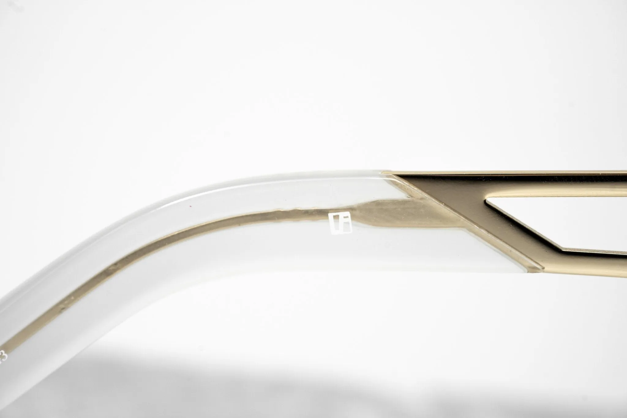 Erdem Sunglasses Cat Eye Transparent White and Grey