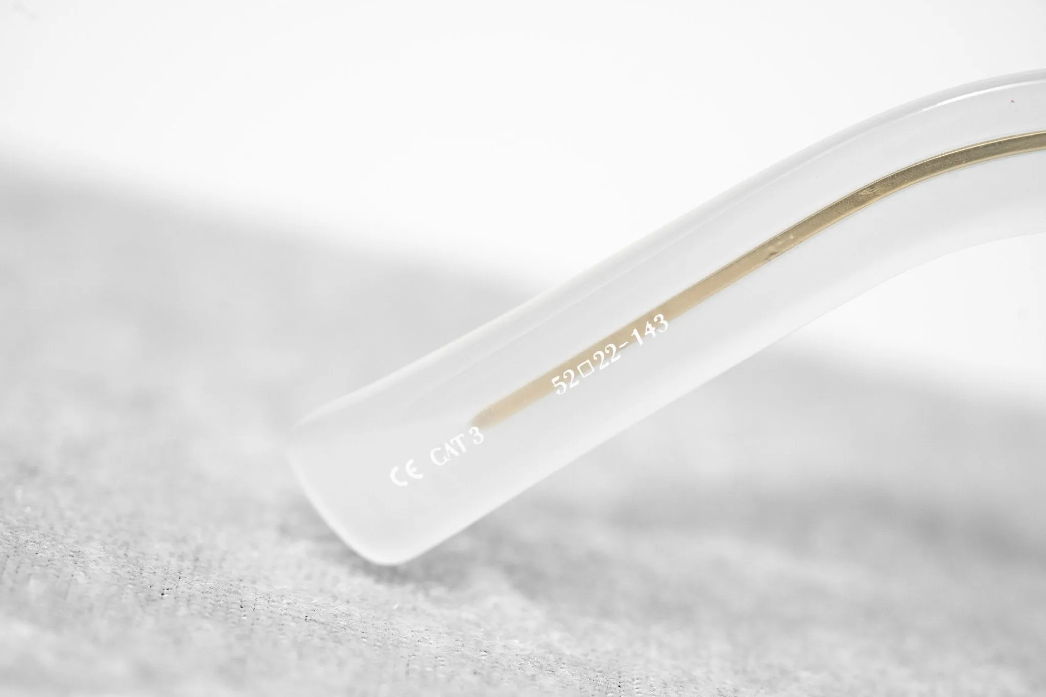 Erdem Sunglasses Cat Eye Transparent White and Grey