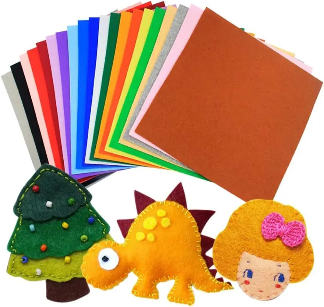 Felt Fabric 1.8 mm Thick Felt 36" x 72", Soft Durable Felt Fabric by The Yard Felt Sheets for Arts and Crafts DIY Sewing Crafting Projects (Red)