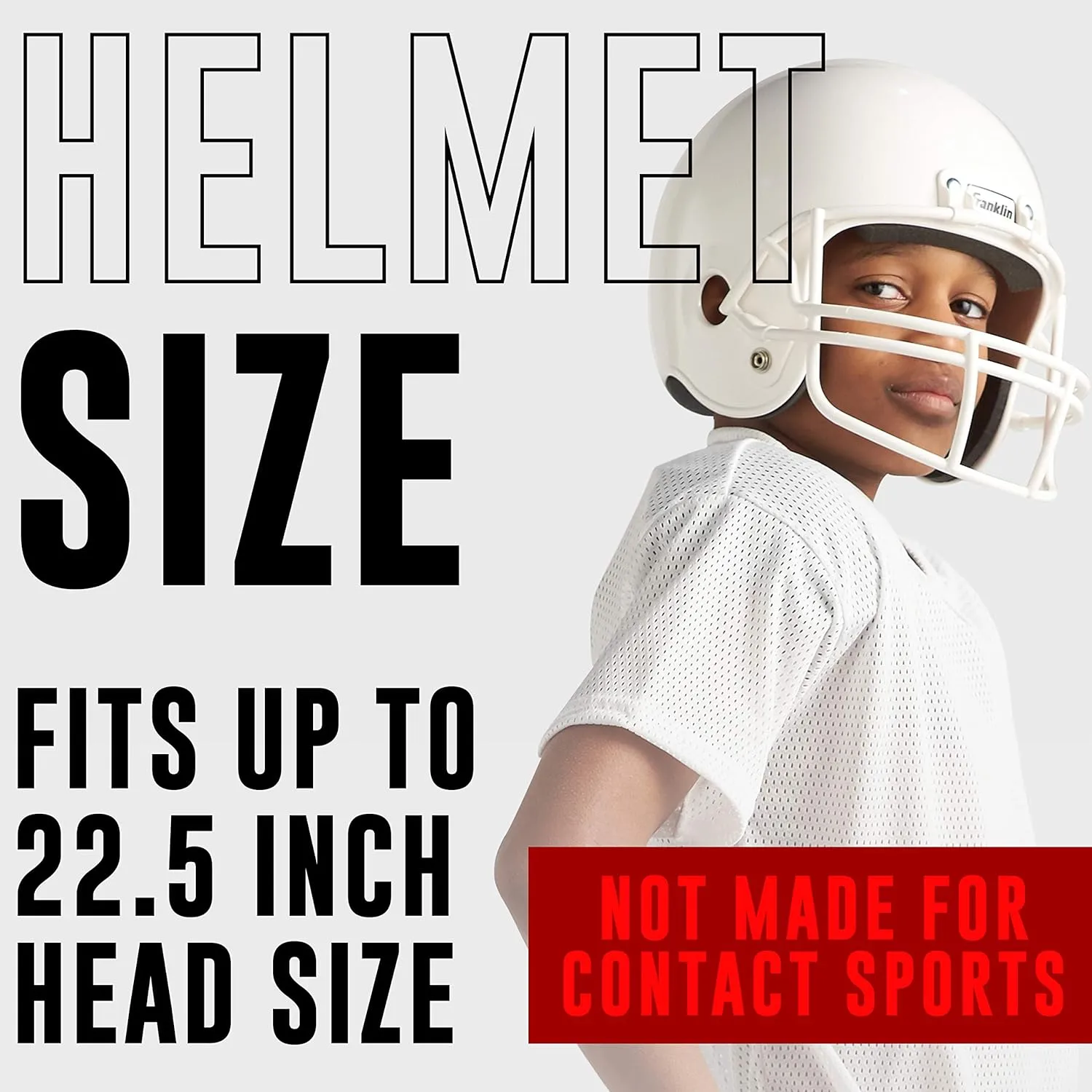 Franklin Sports NFL Kids Helmet   Jersey Sets - Youth NFL Team Uniform Sets - Costume Set - Helmet, Jersey   Chinstrap-Medium