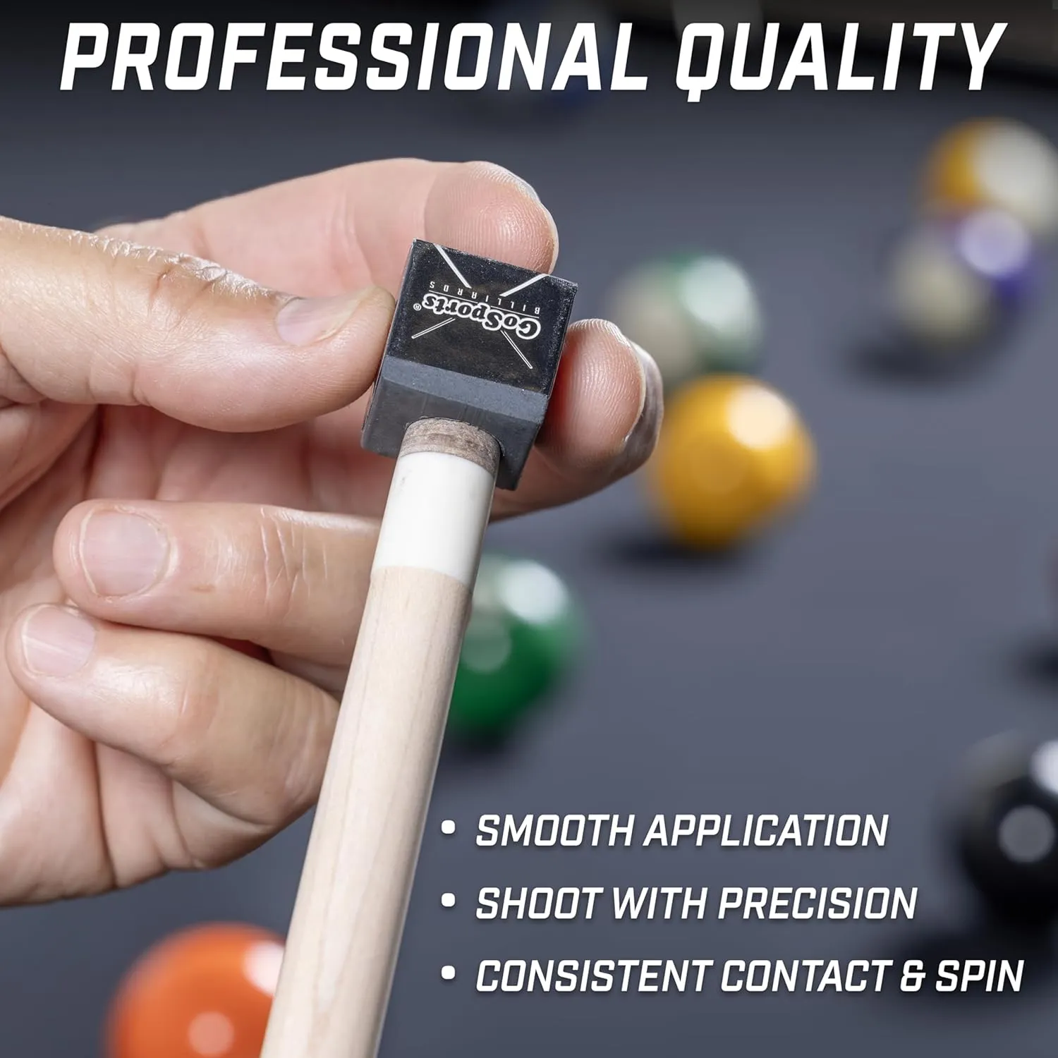 GoSports Premium Pool Cue Chalk Cube 12 Pack - Black, Blue, Red, or Green - Billiards Pool Stick Chalk
