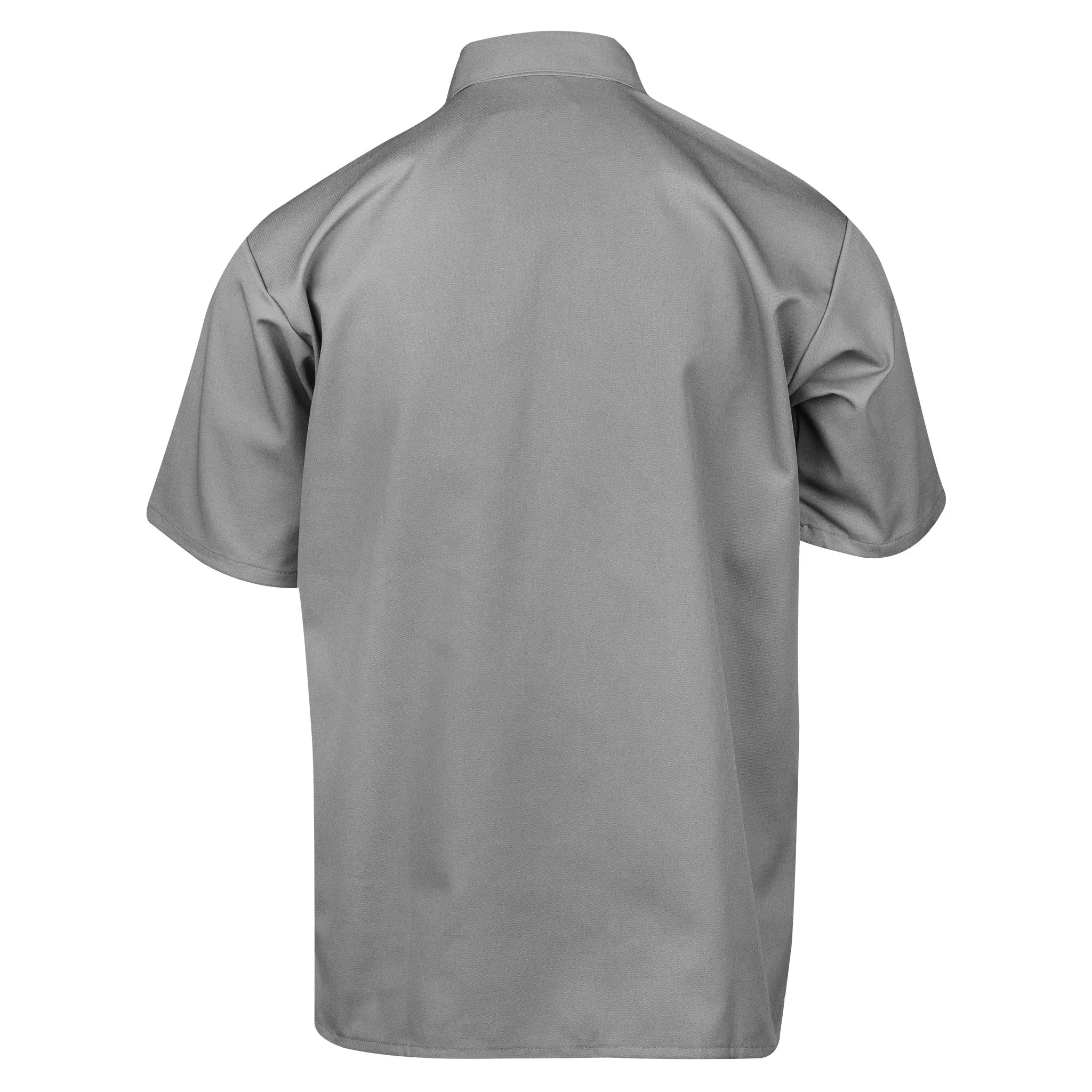 Half Zip Short Sleeve Light Grey