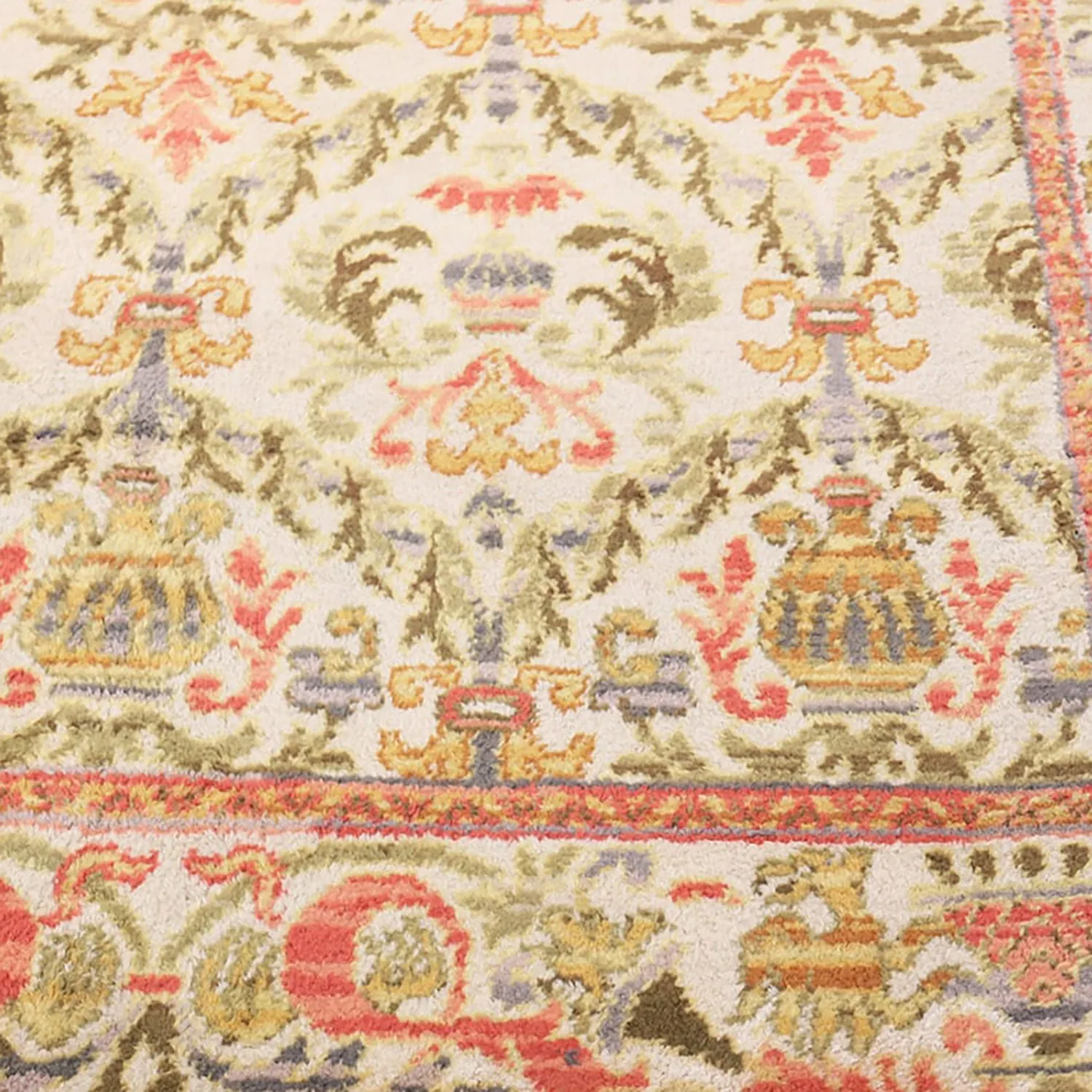Ivory Antique Spanish Rug - 9'7" x 15'7"