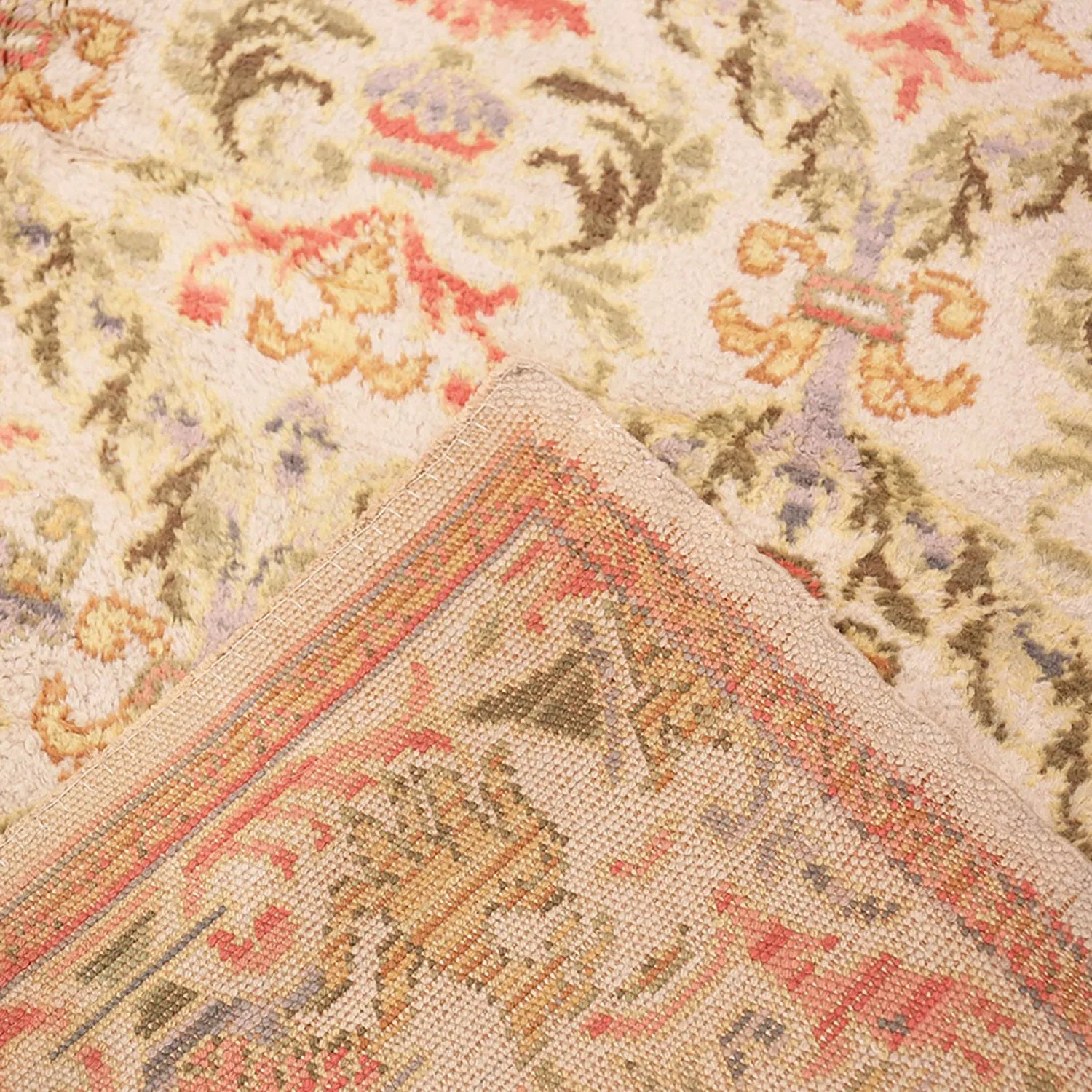 Ivory Antique Spanish Rug - 9'7" x 15'7"