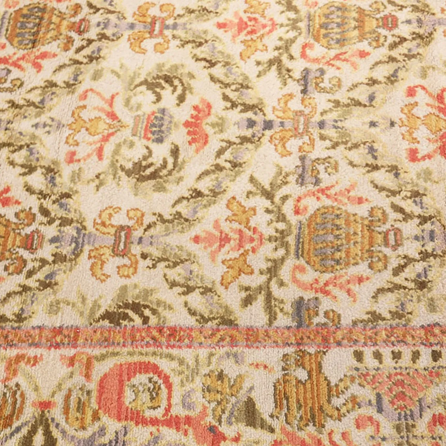 Ivory Antique Spanish Rug - 9'7" x 15'7"
