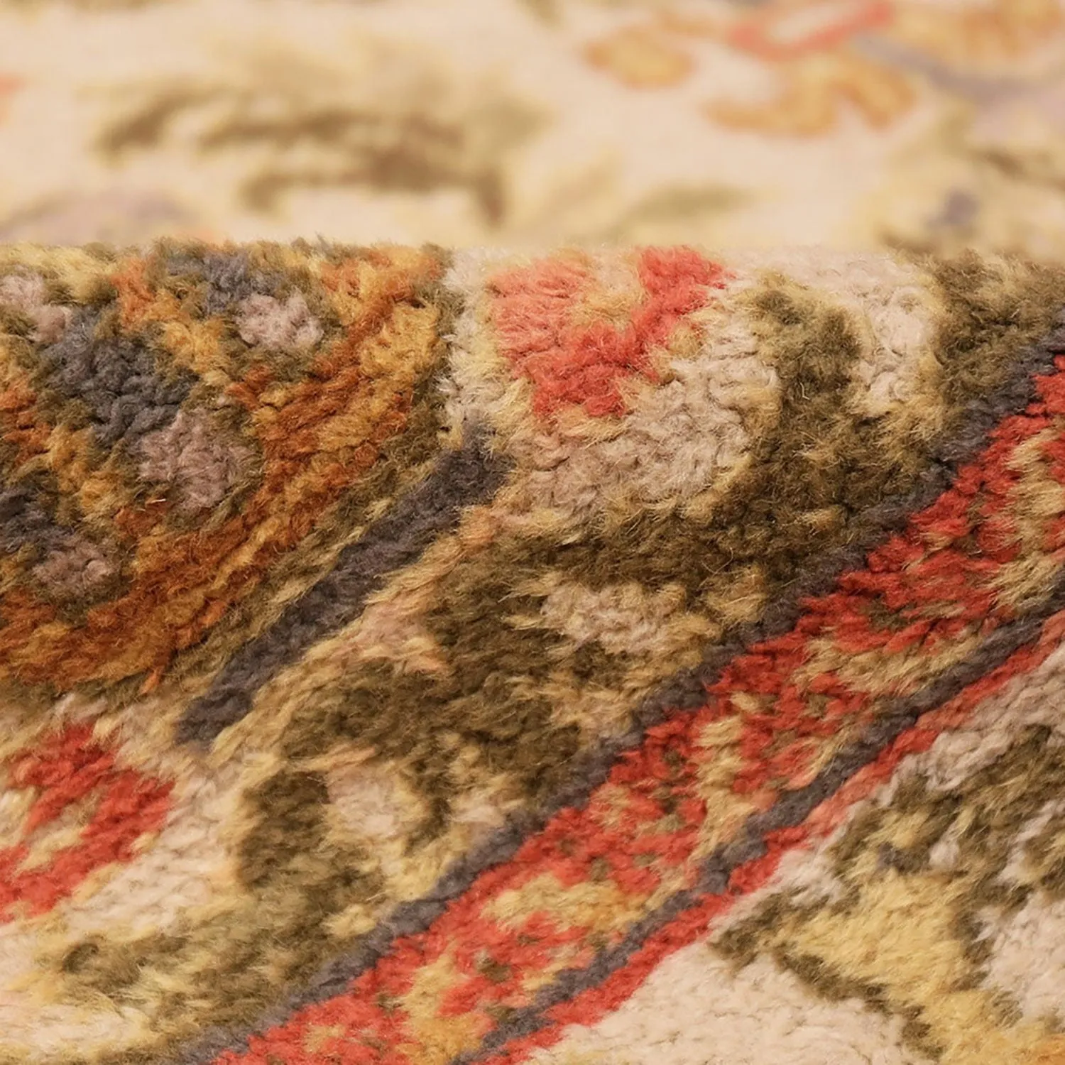 Ivory Antique Spanish Rug - 9'7" x 15'7"