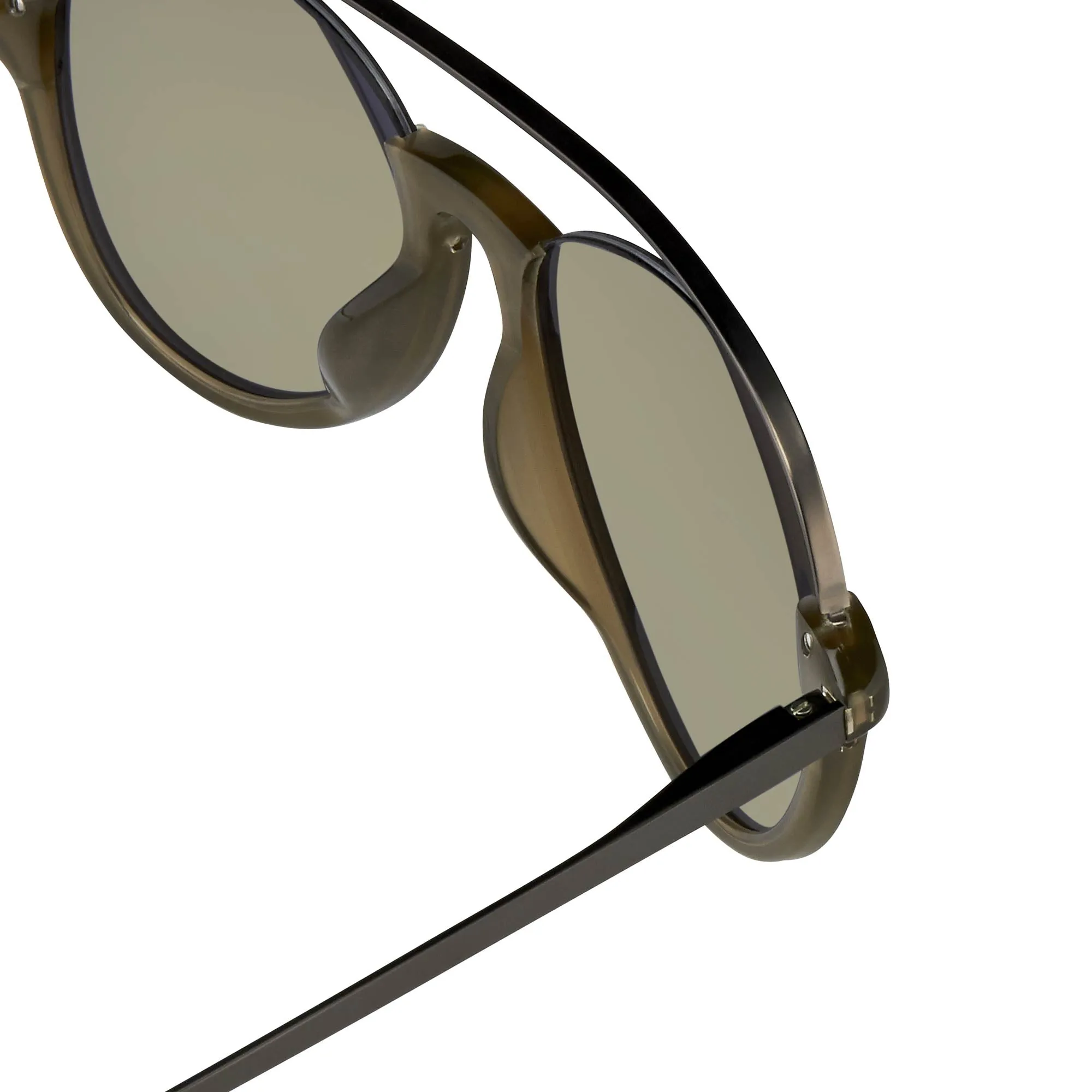 Kris Van Assche Sunglasses Khaki and Gold