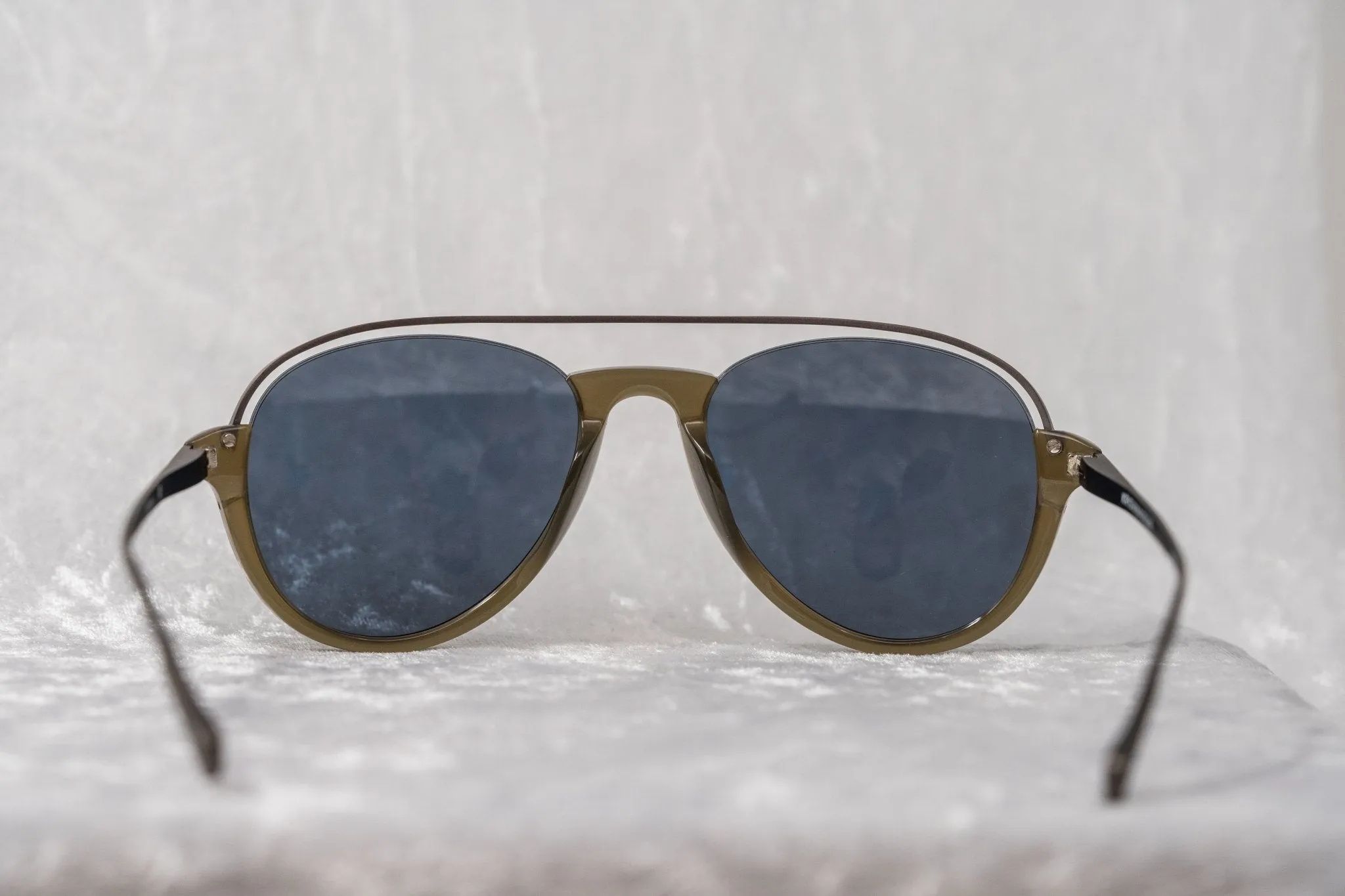 Kris Van Assche Sunglasses Khaki and Gold