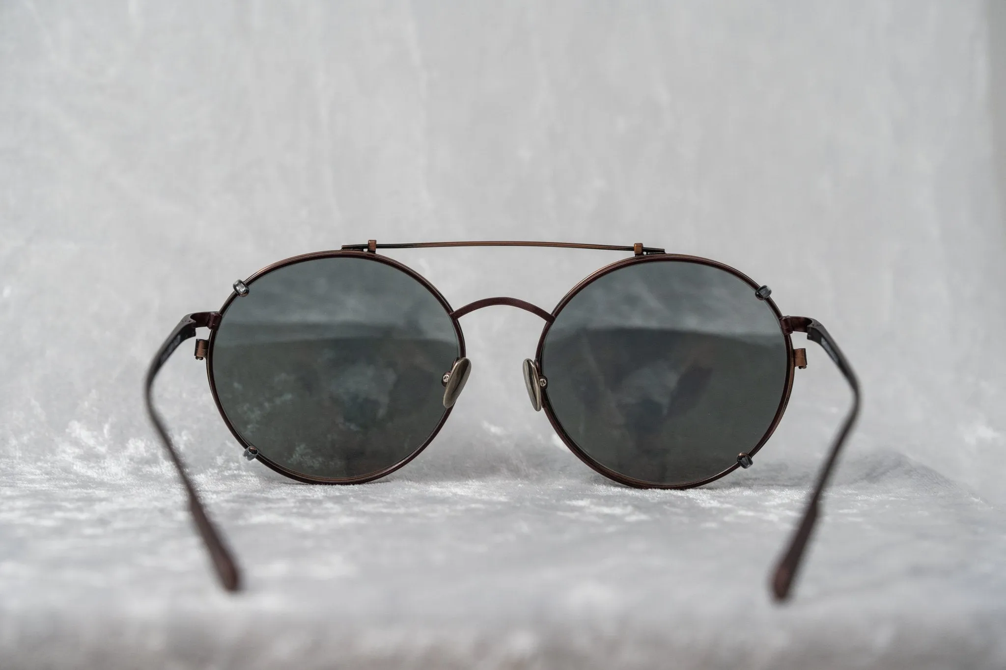 Kris Van Assche Sunglasses Round Burgundy and Green KVA70C5SUN
