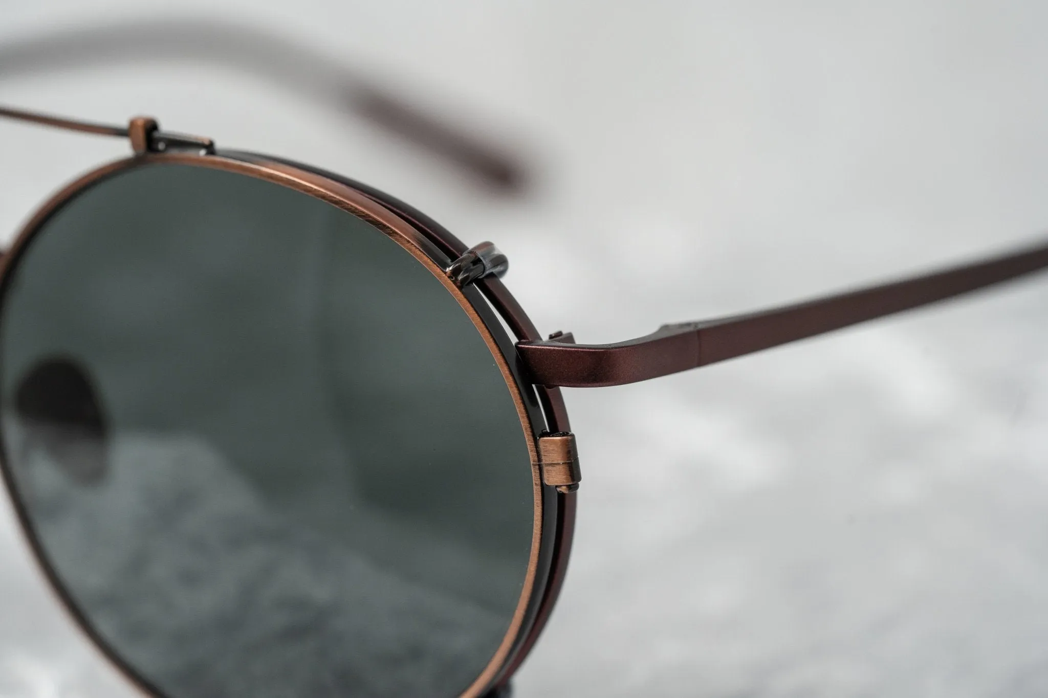 Kris Van Assche Sunglasses Round Burgundy and Green KVA70C5SUN