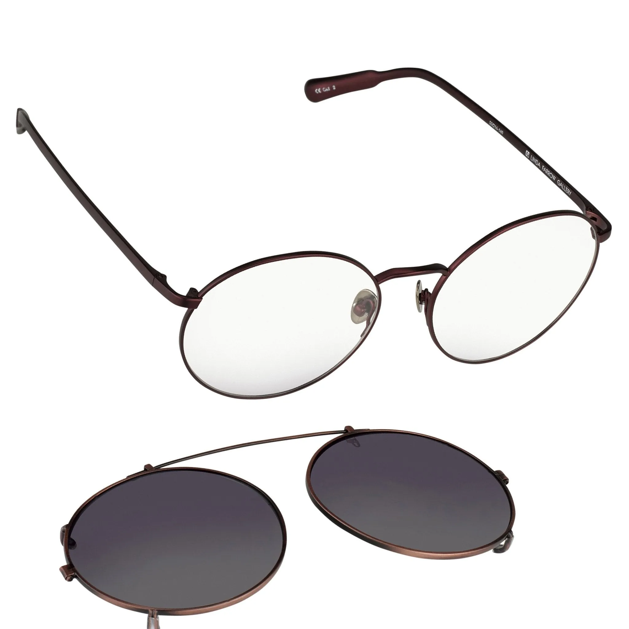 Kris Van Assche Sunglasses Round Burgundy and Green KVA70C5SUN