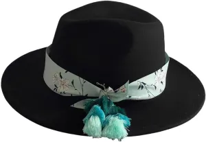 L'ouve Classic Fedora Hats for Men & Women Wide Brim Felt Hat Panama Dress Fedora Hat 2024