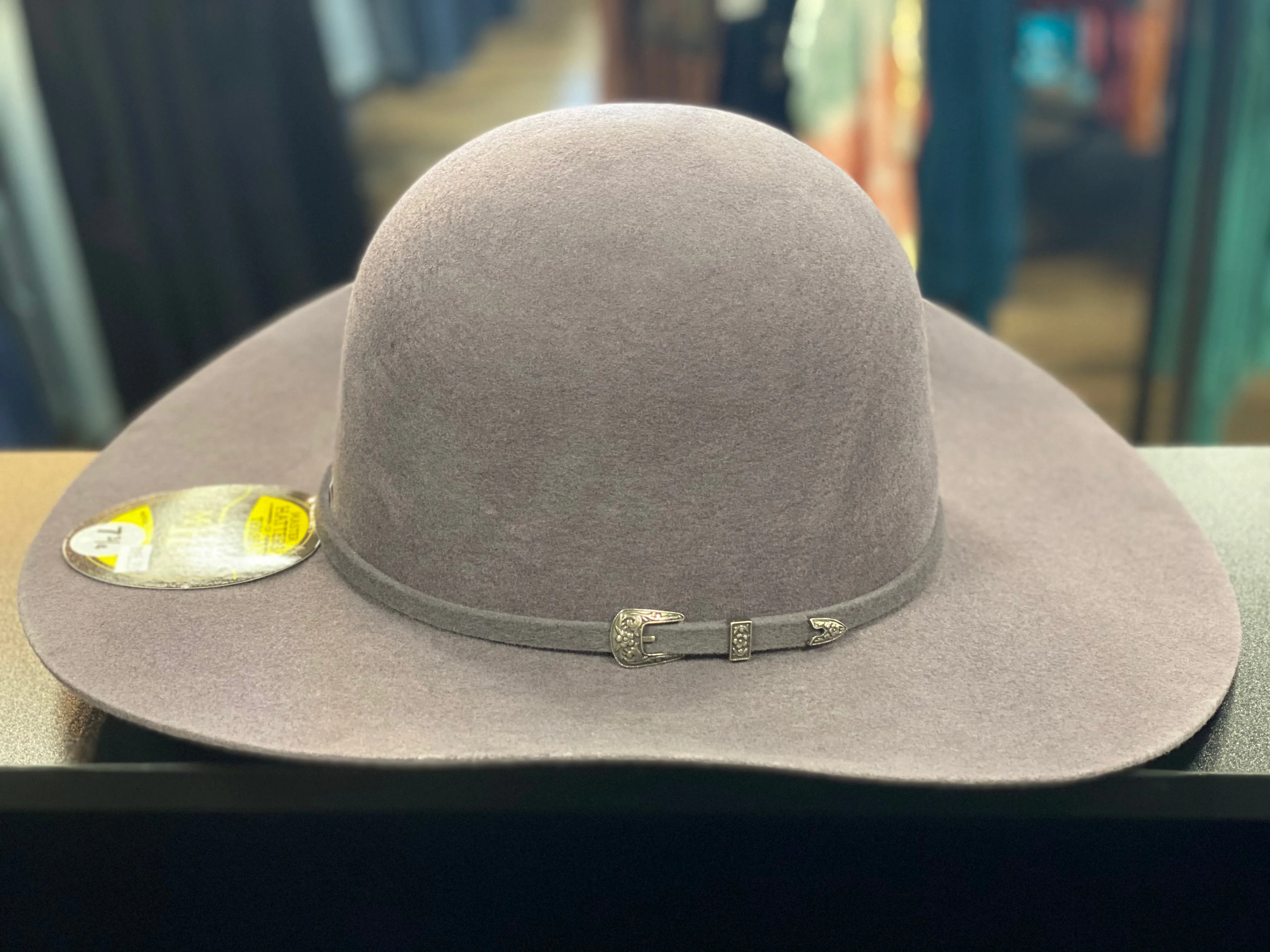 M35794SF5 - MHT Open Crown Felt Hat - Tombstone - Gun Metal