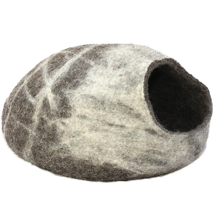 Mitsey Stripe Felt Cat Cave