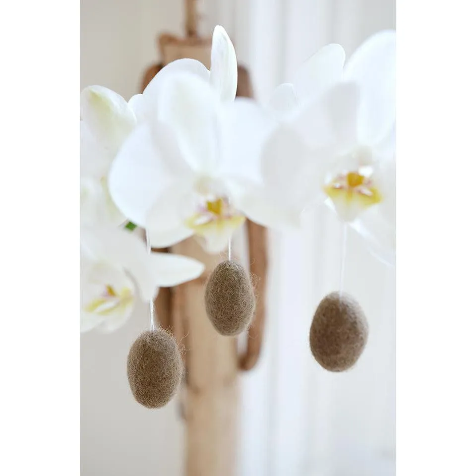 Nordic Felt Egg - Toffee