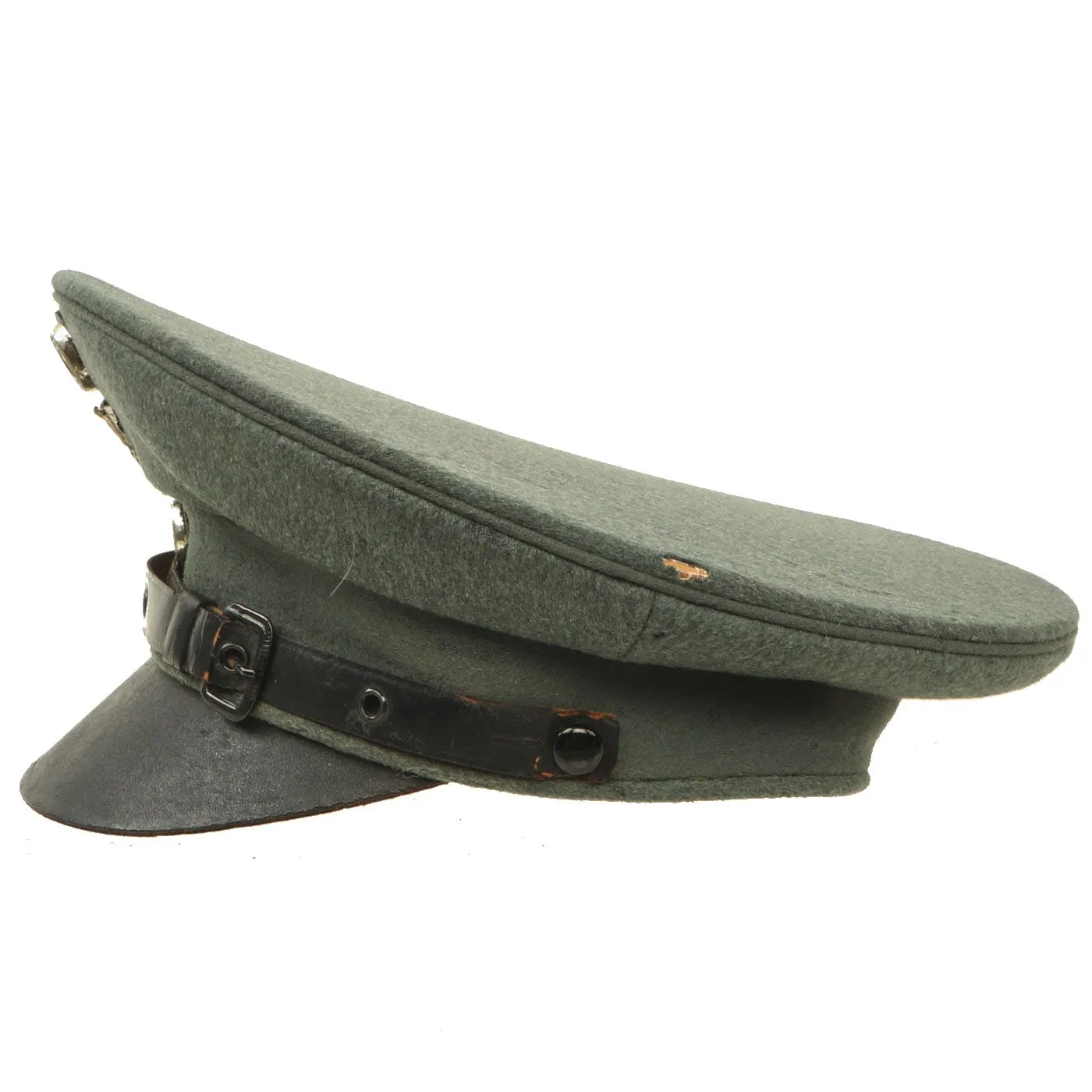 Original German Post-WWI Weimar Republic Era Freikorps Visor Cap with NSDAP Badge & Bring Back Info