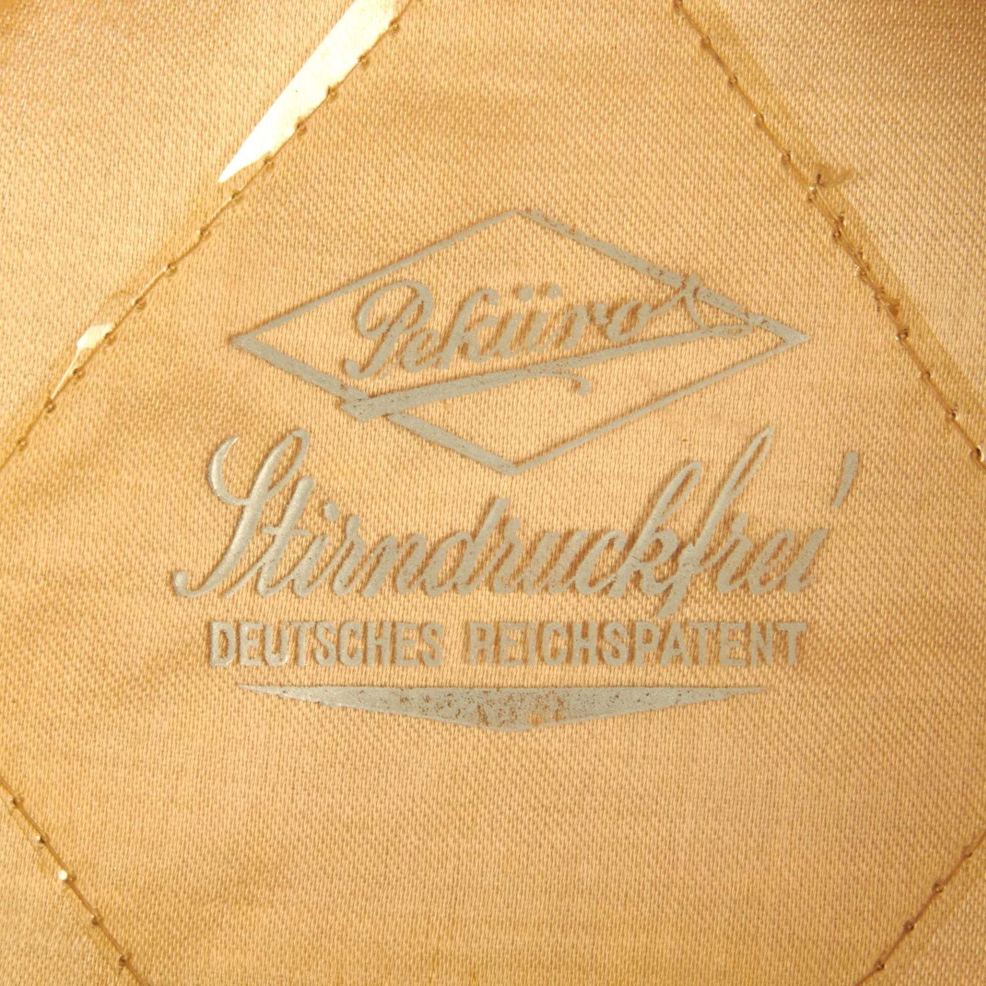 Original German WWII 17th Infantry Regiment Officers Schirmmütze Visor Cap by Peküro with Braunschweig Skull Traditions Badge