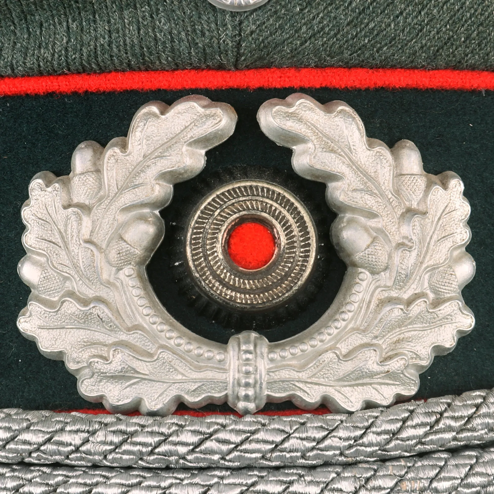 Original German WWII 1937 Dated Army Heer Artillery Officers Schirmmütze Visor Crush Cap by Ago - Size 55