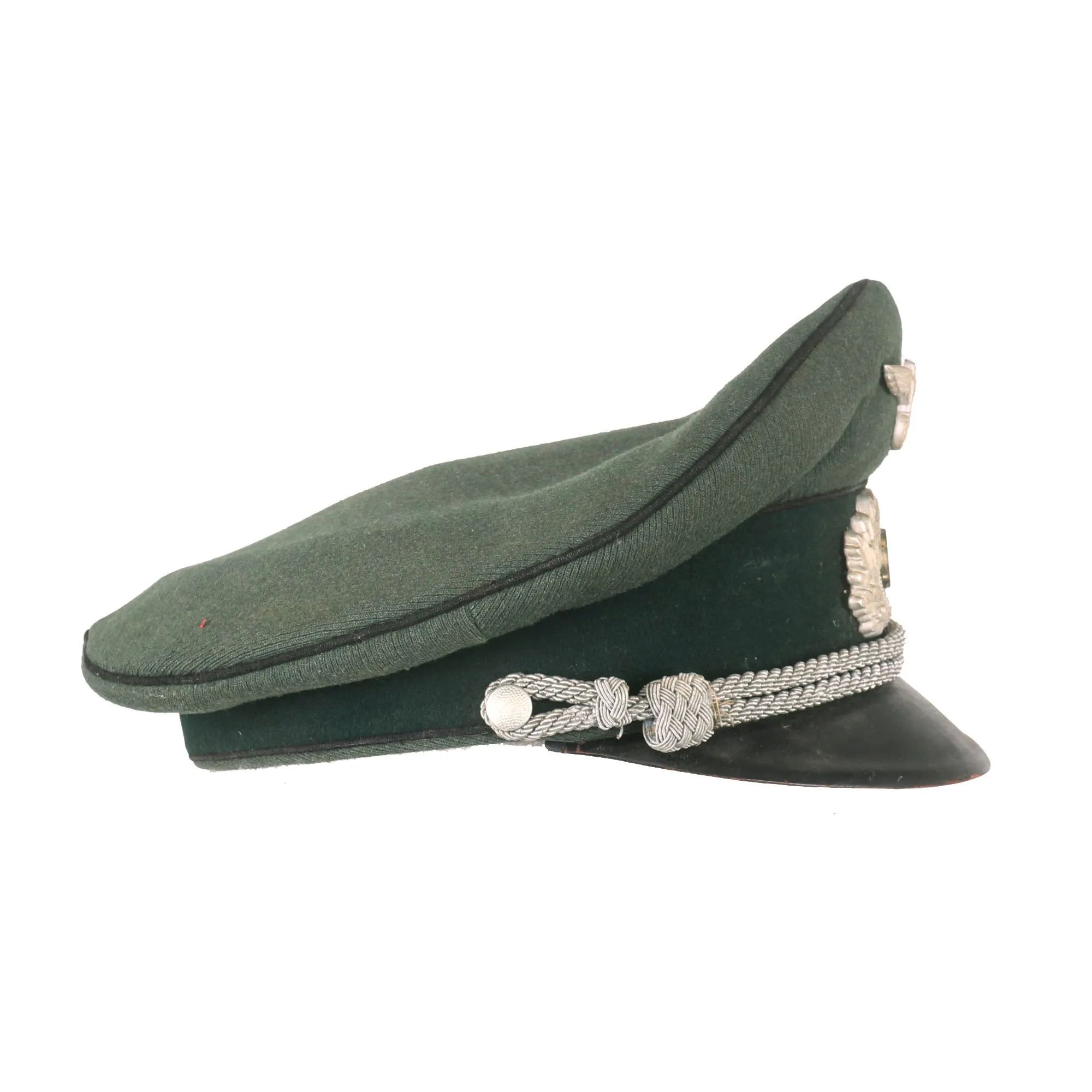 Original German WWII 1937 Dated Army Heer Pioneer Officer Schirmmütze Visor Crush Cap - Size 57