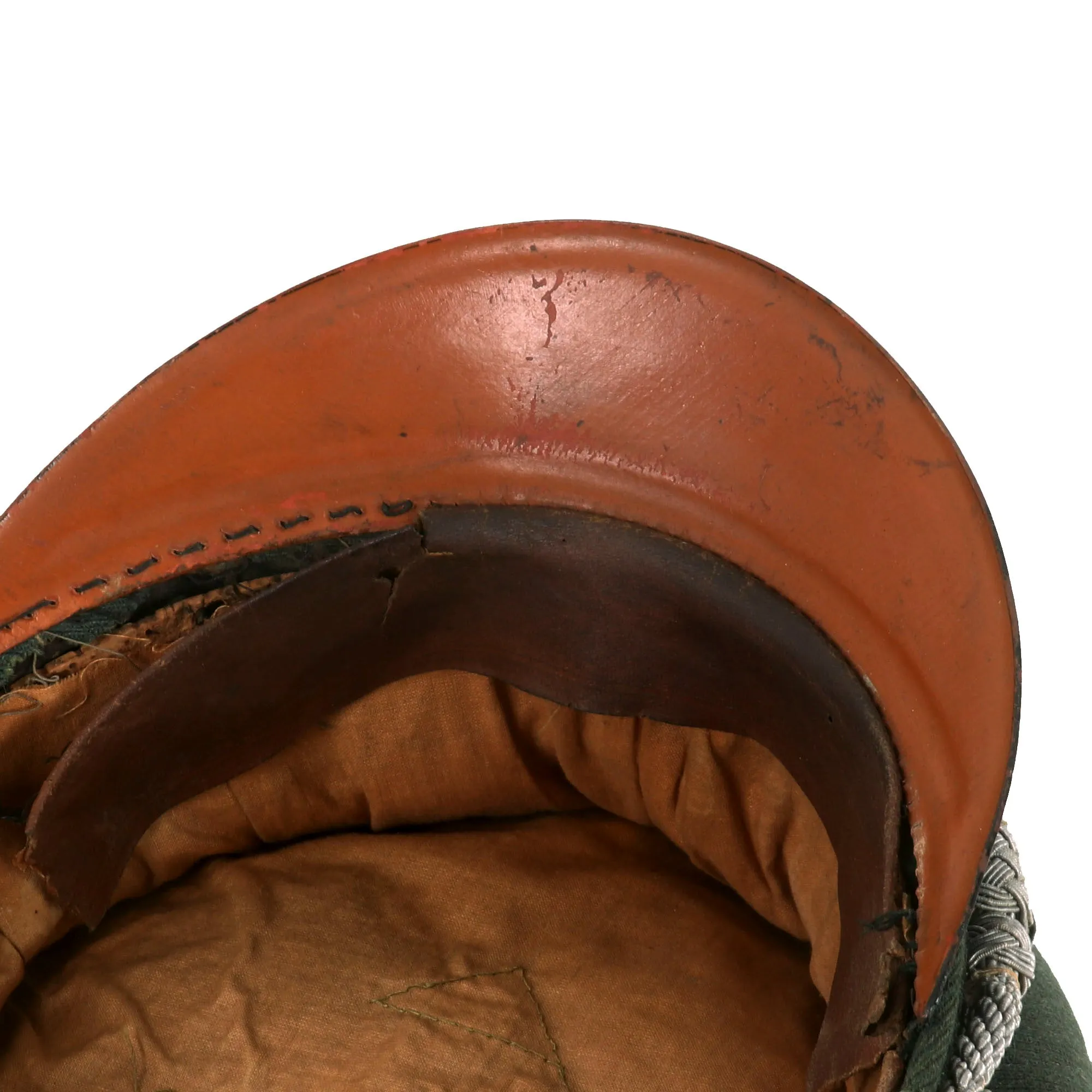 Original German WWII 1937 Dated Army Heer Pioneer Officer Schirmmütze Visor Crush Cap - Size 57