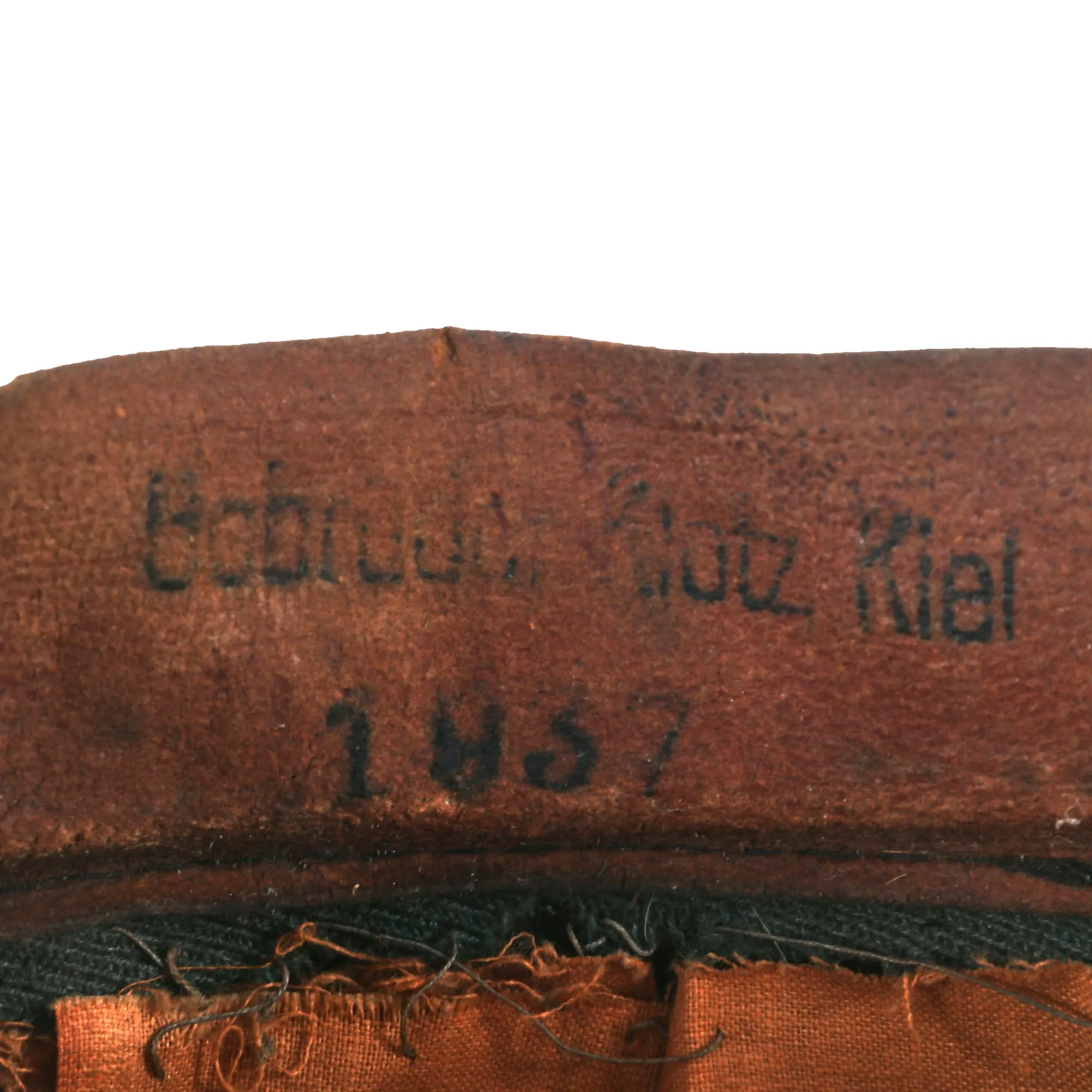 Original German WWII 1937 Dated Army Heer Pioneer Officer Schirmmütze Visor Crush Cap - Size 57