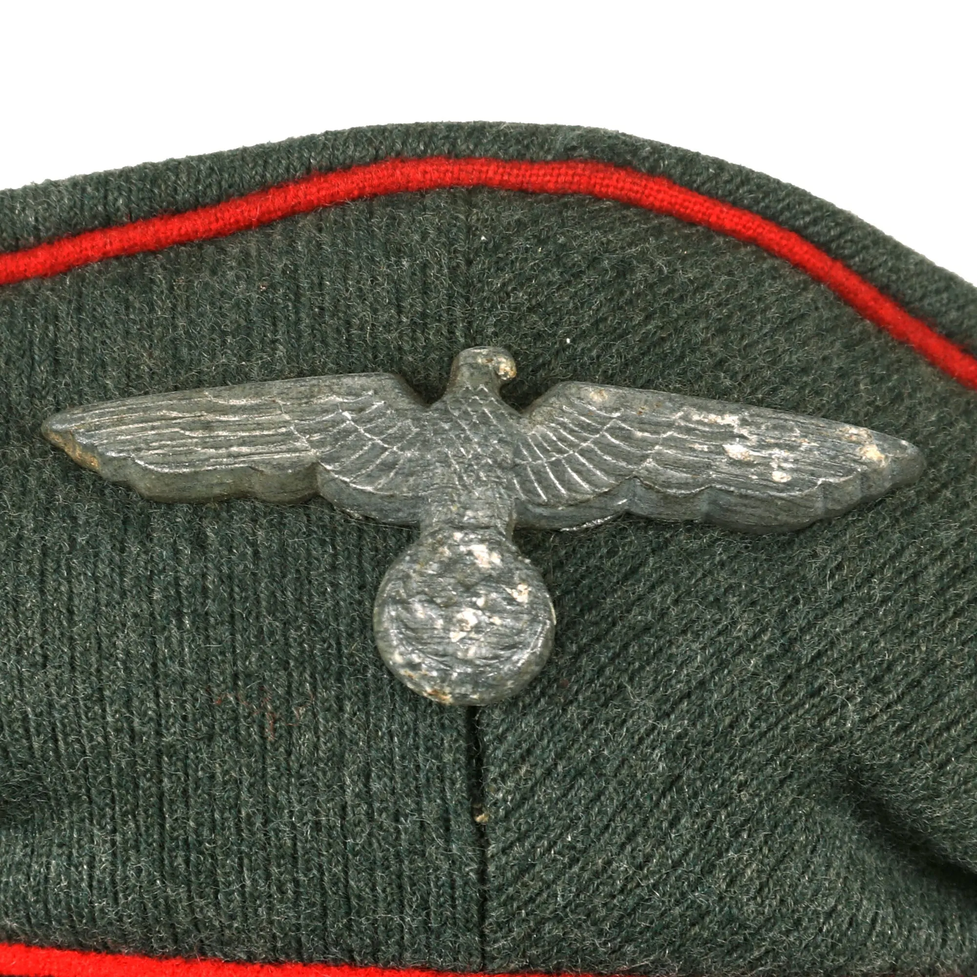 Original German WWII 1938 Dated Heer 97th Artillery Regiment EM/NCO Schirmmütze Visor Crush Cap by Wilhelm Wethekam - Size 56